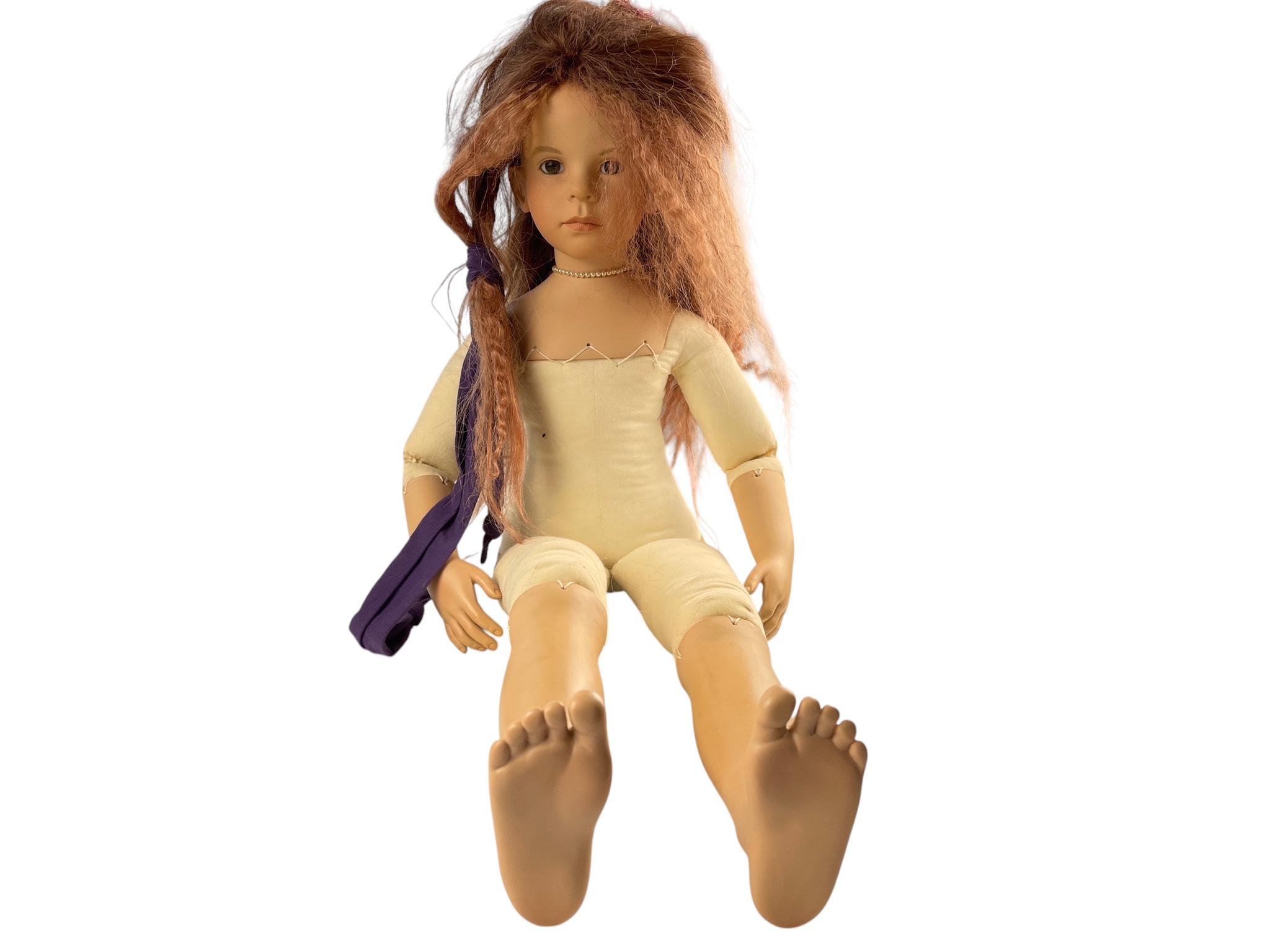 W.P.M Vera Scholz Künstlerpuppe Vinyl Puppe 75 cm. leicht schmutzig 