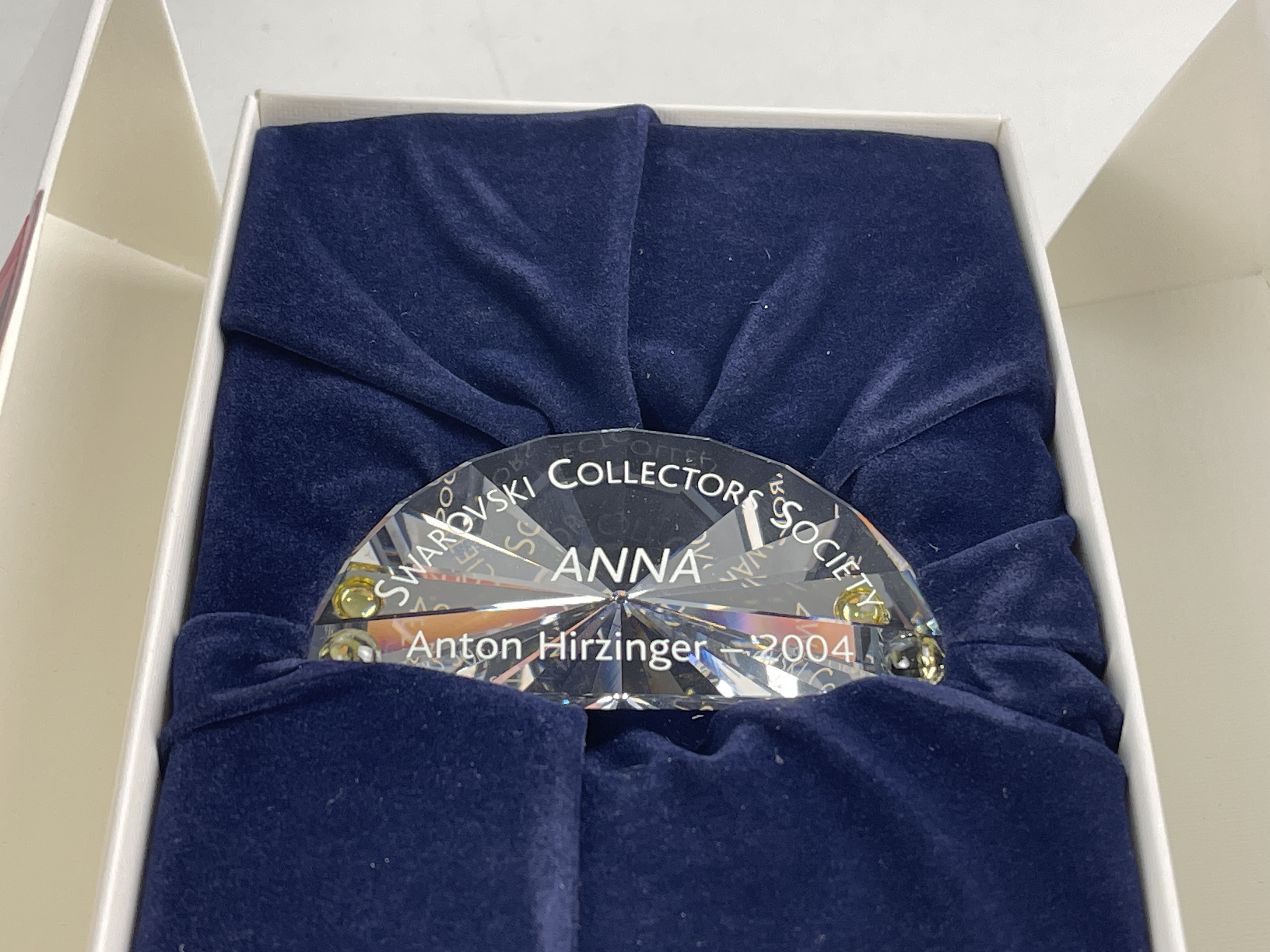 Swarovski Figur Kristall Schild Anna. Ovp - Top Zustand  