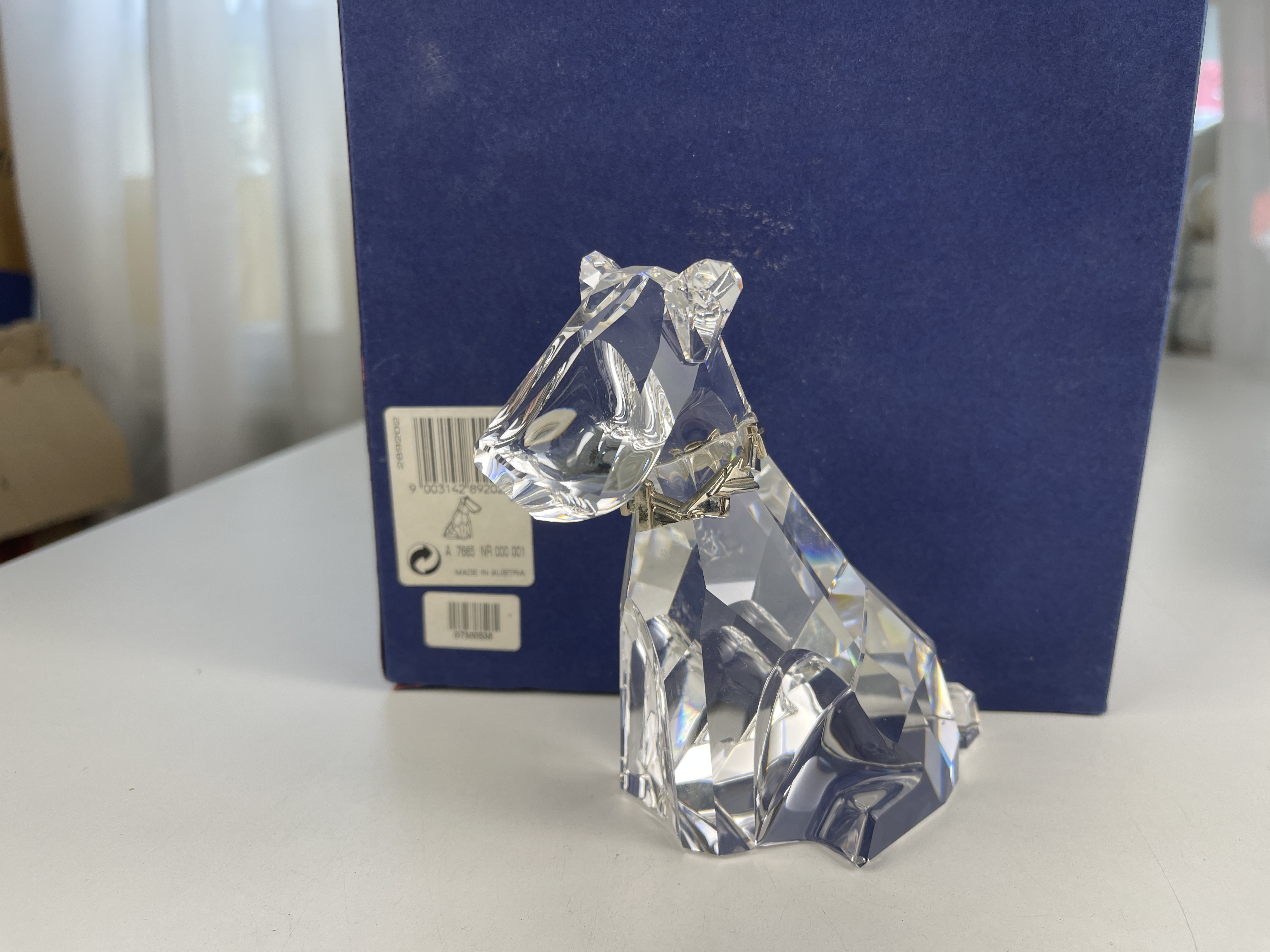  Swarovski Figur 289202 Symbol Hund Terrier 13 cm + OVP & Zertifikat.  Zustand  siehe Fotos