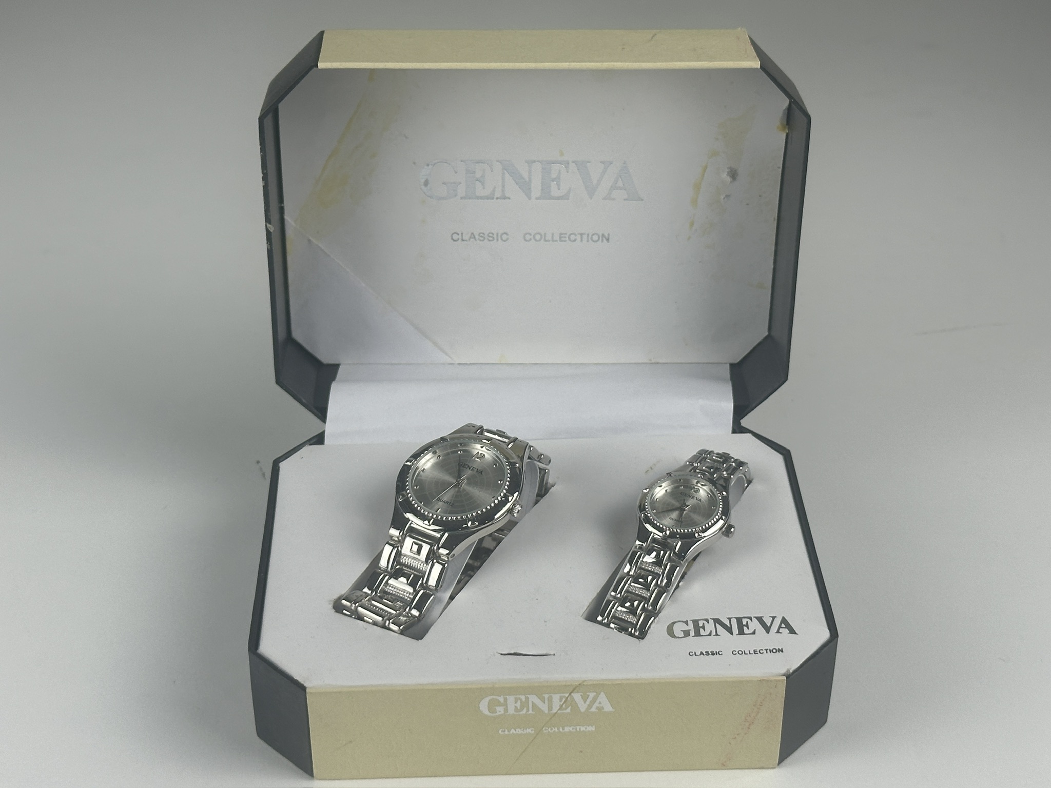 Geneva Armbanduhr Classic Set für Sie und Ihn Quarz - Top Zustand