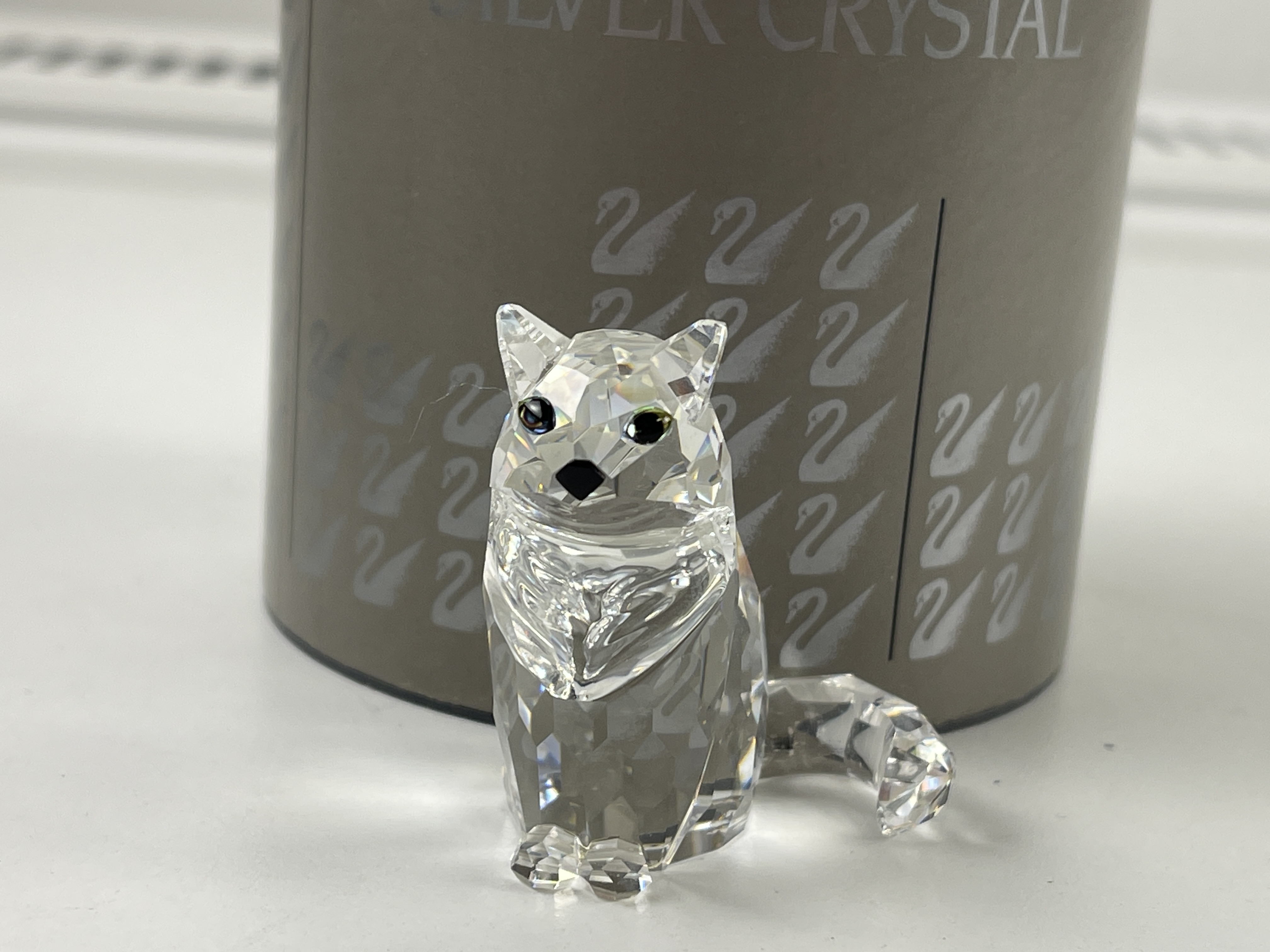 Swarovski Figur 160799 Katze 4,7 cm. Ovp & Zertifikat - Top Zustand  