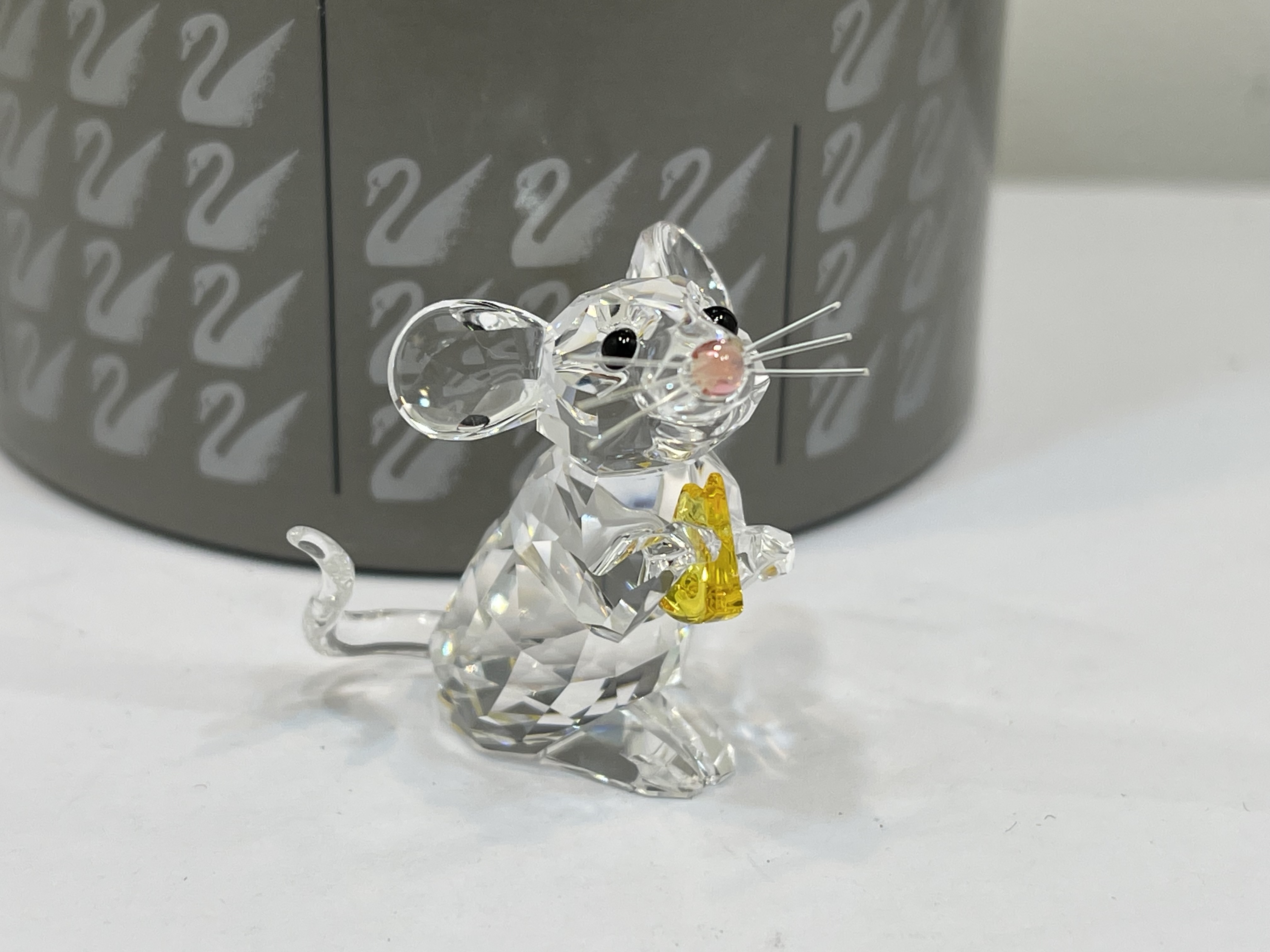 Swarovski Figur 5004691 Maus mit Käse 3,5 cm. Ovp & Zertifikat. Top Zustand 