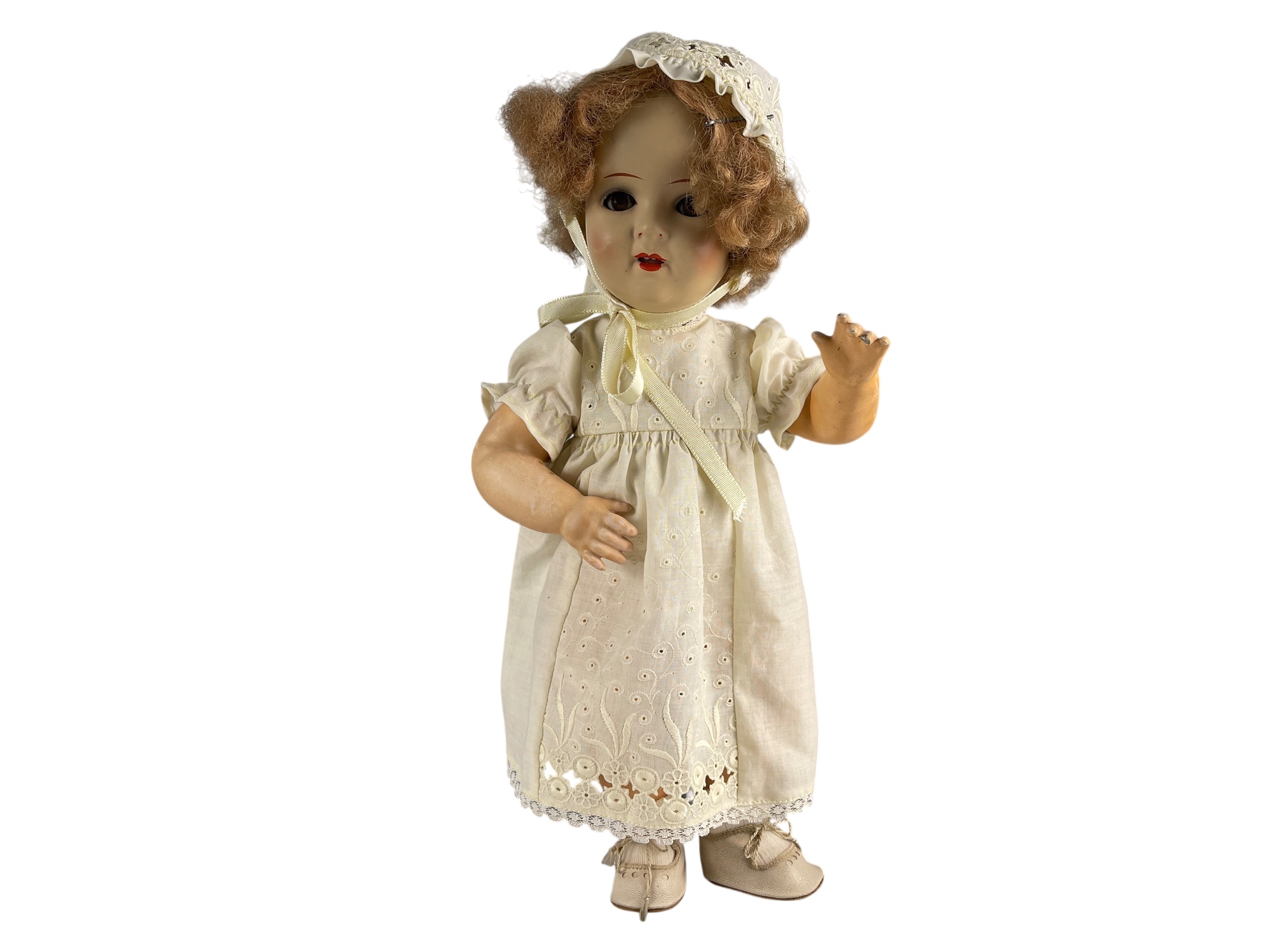 Alte Puppe Sammler Puppe 37 cm. Zustand siehe Fotos  