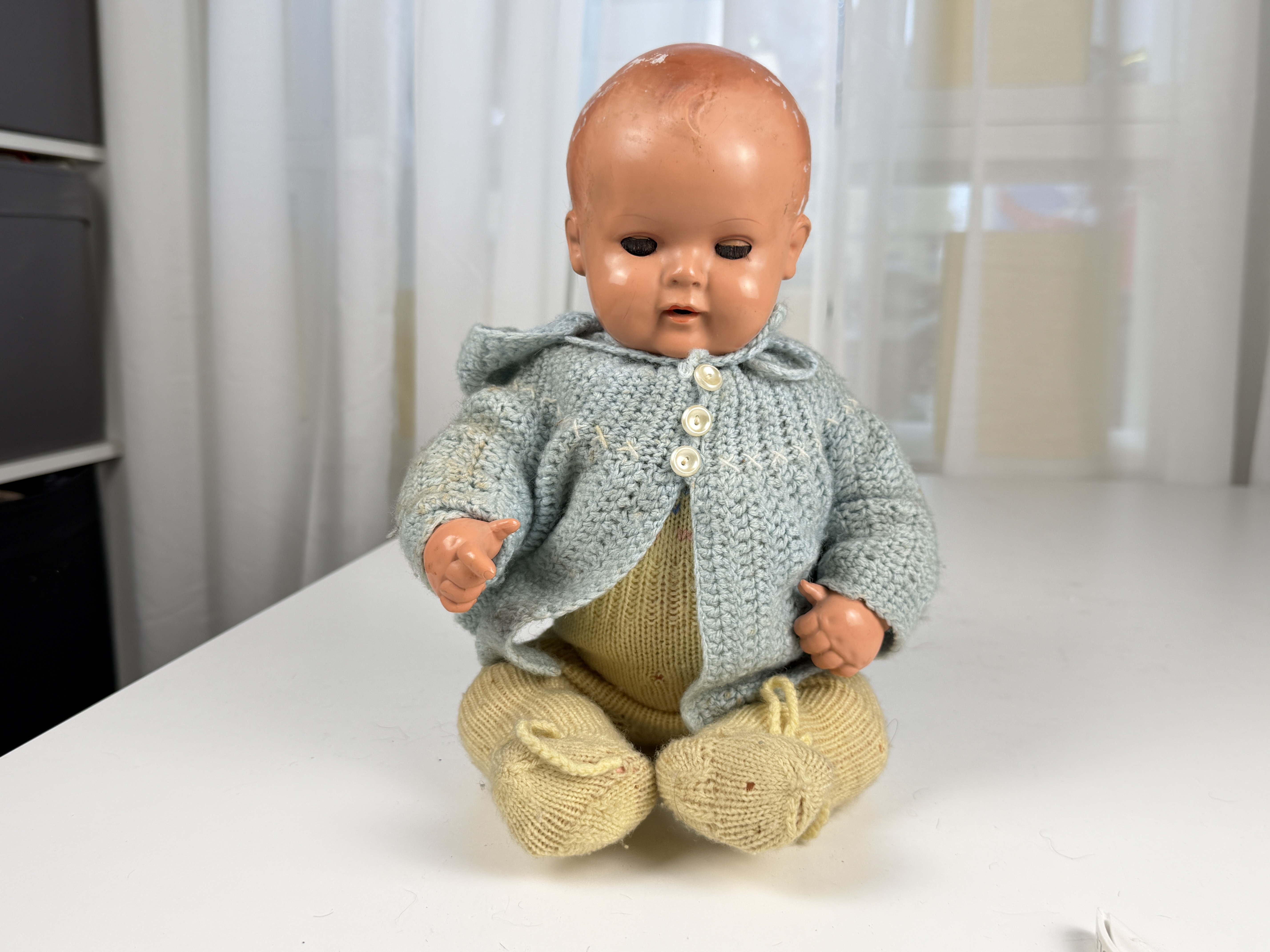 Schildkrötpuppe 40 cm Zustand Siehe Foto  