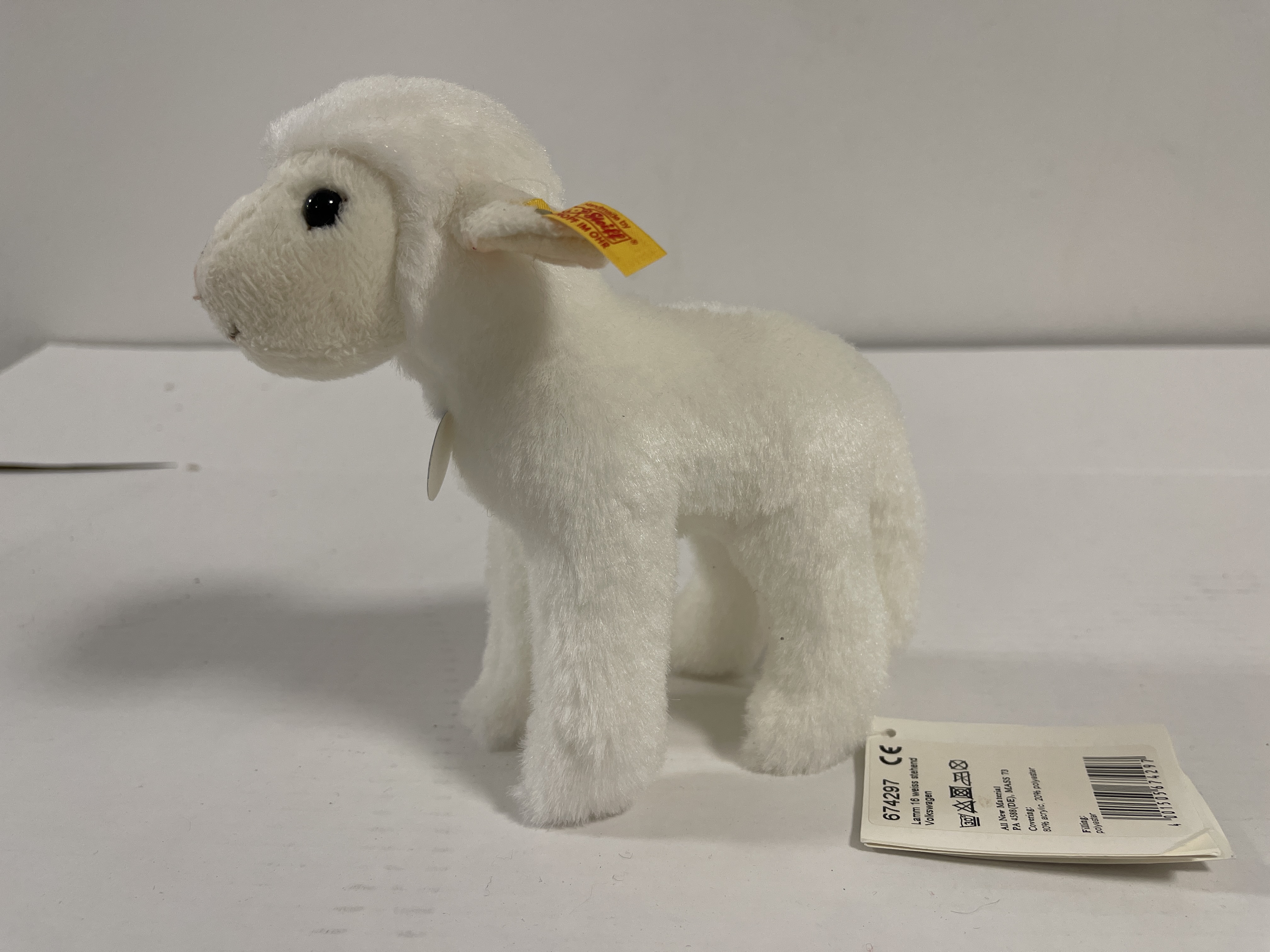 Steiff Tier 674297 Lamm 16 cm. Top Zustand  