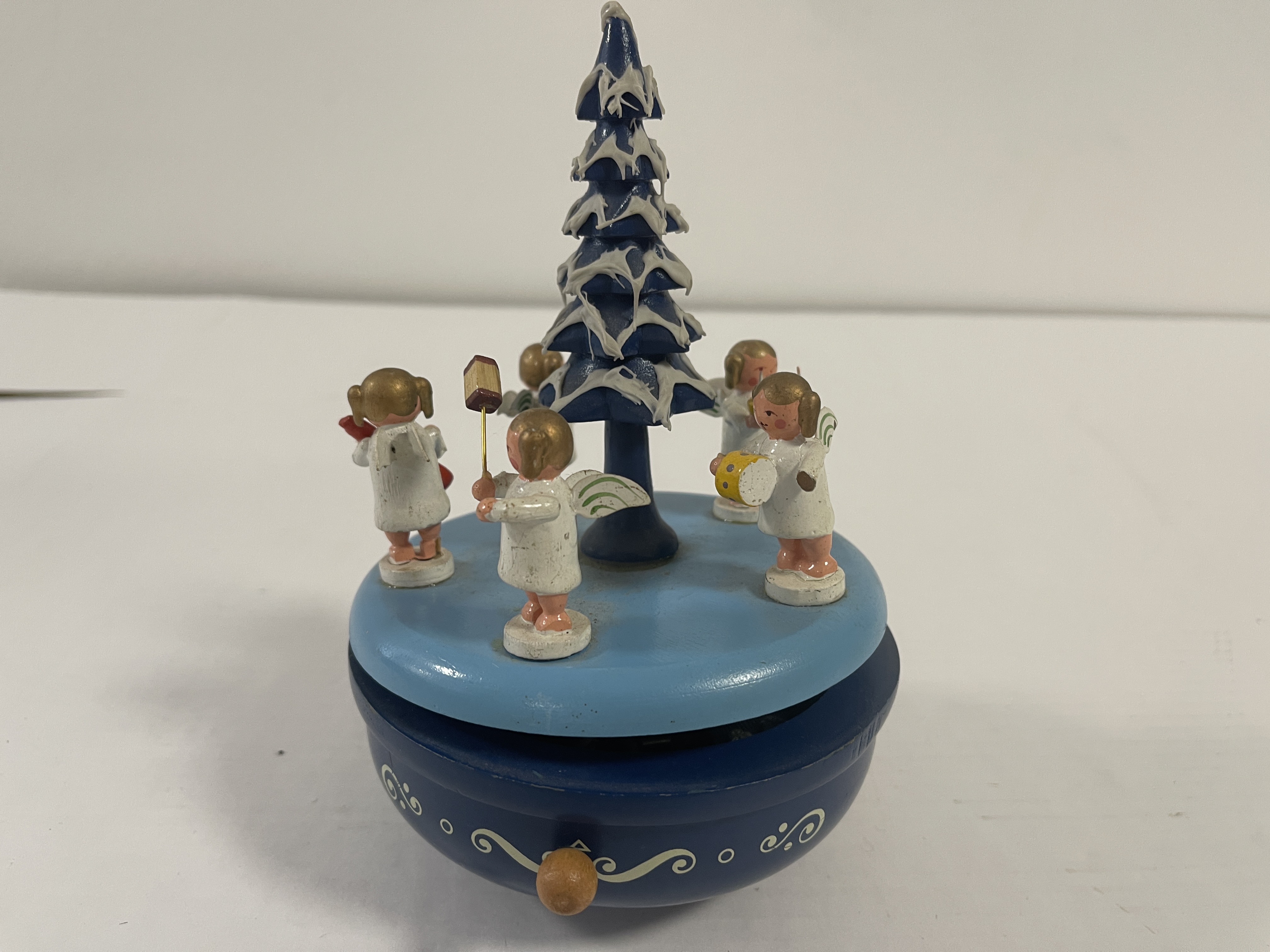 Erzgebirge Figur Spieluhr 19 cm - Zustand siehe Fotos 