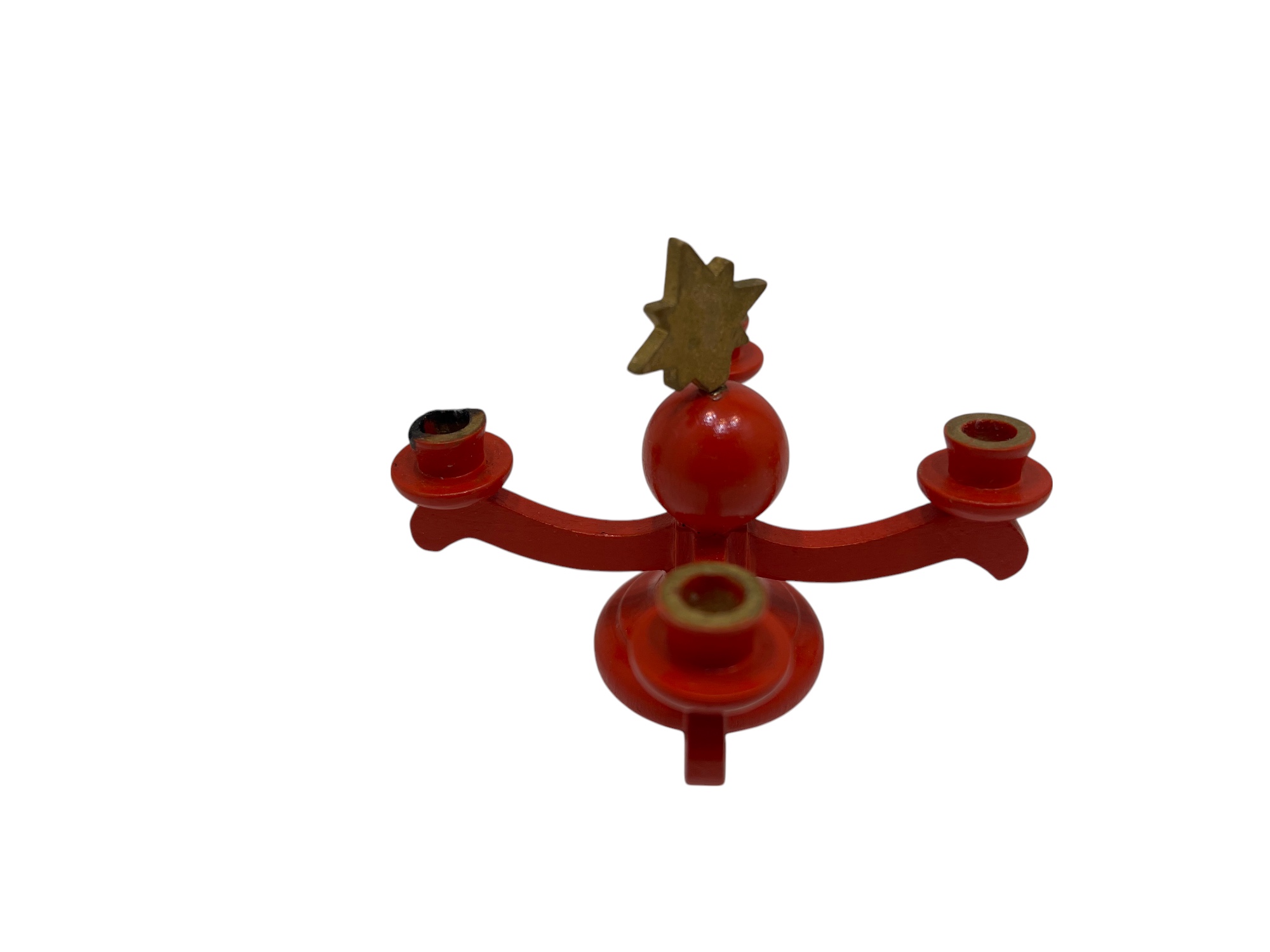Erzgebirge Sammler Figur Adventskranz  8 x 7 cm - Zustand siehe Fotos 
