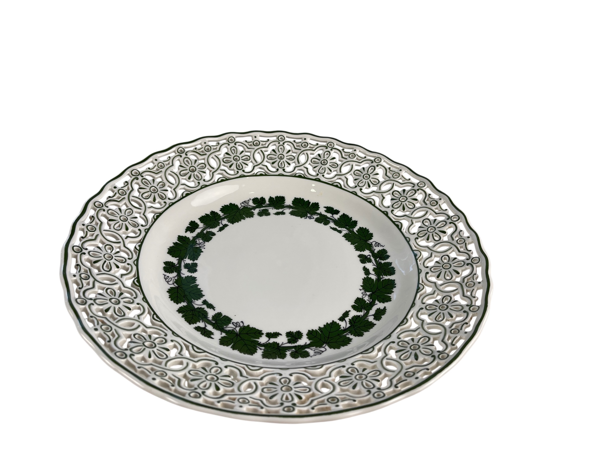 Meissen Weinlaub Schale 29 x 5 cm. 1 Wahl - Top Zustand    