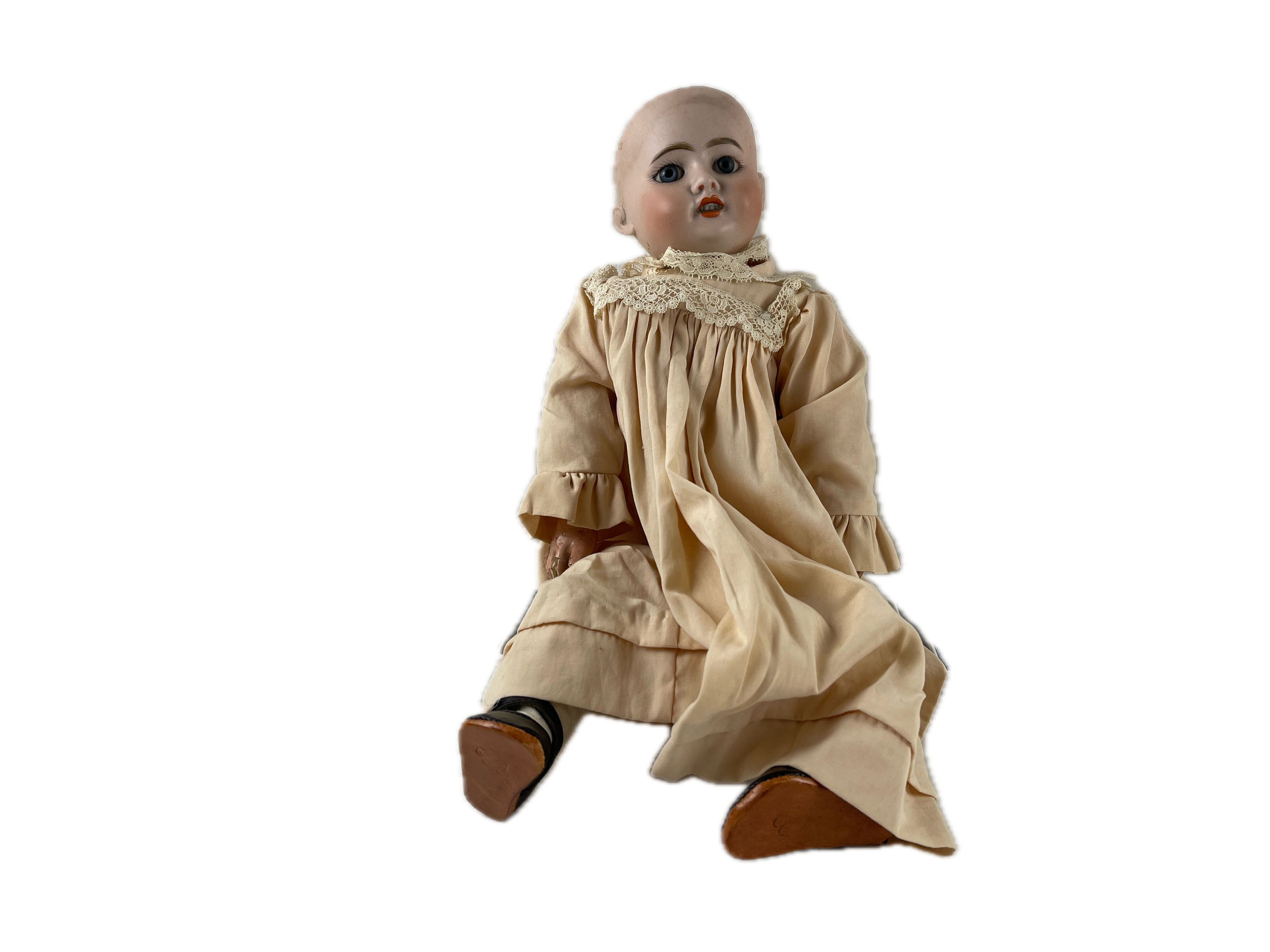 Alte Künstler Porzellan Puppe 38 cm - Zustand siehe Fotos 