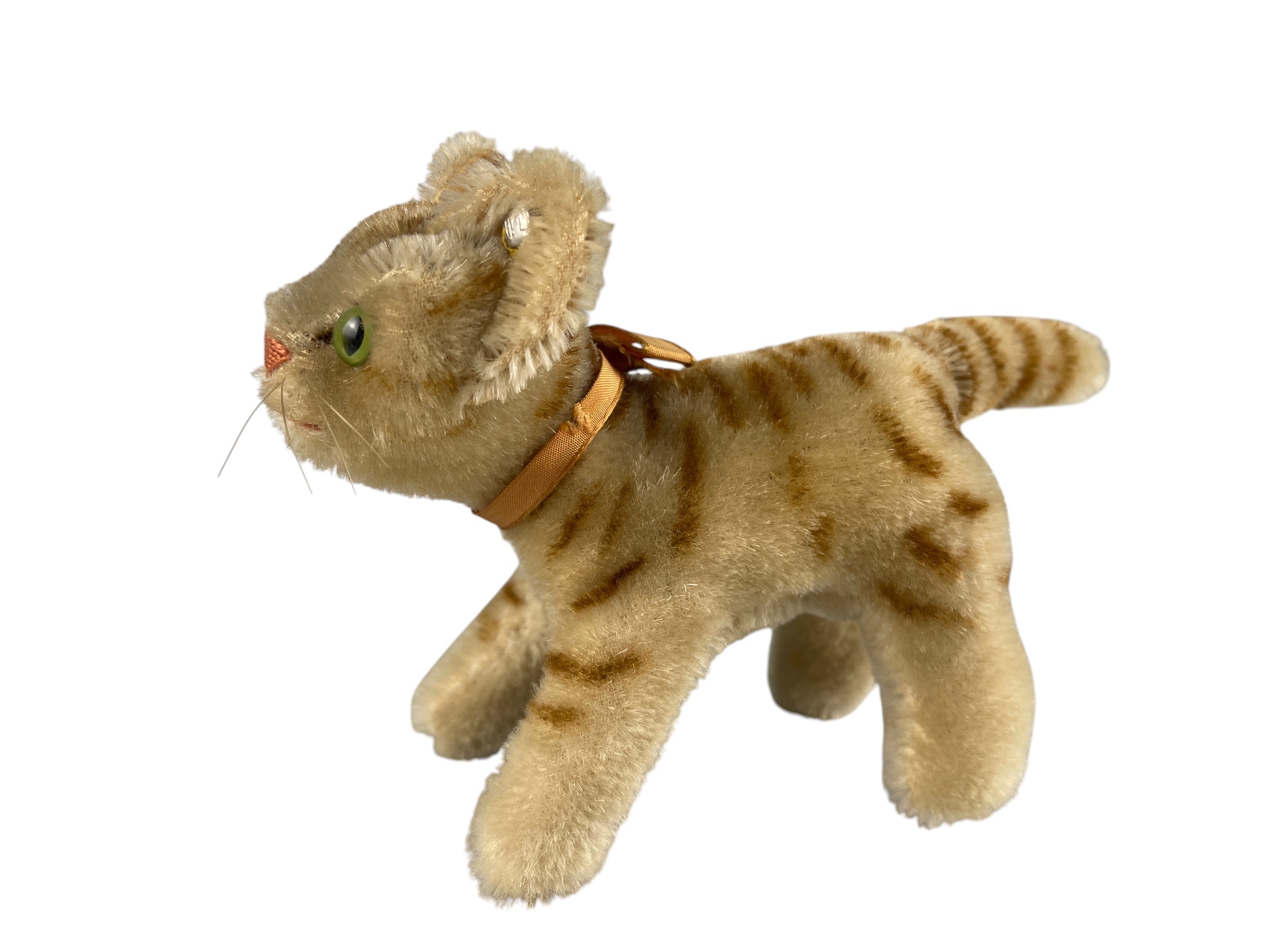 Steiff Tier Katze 12 x 10 cm Top Zustand (Ohne Fahne) 