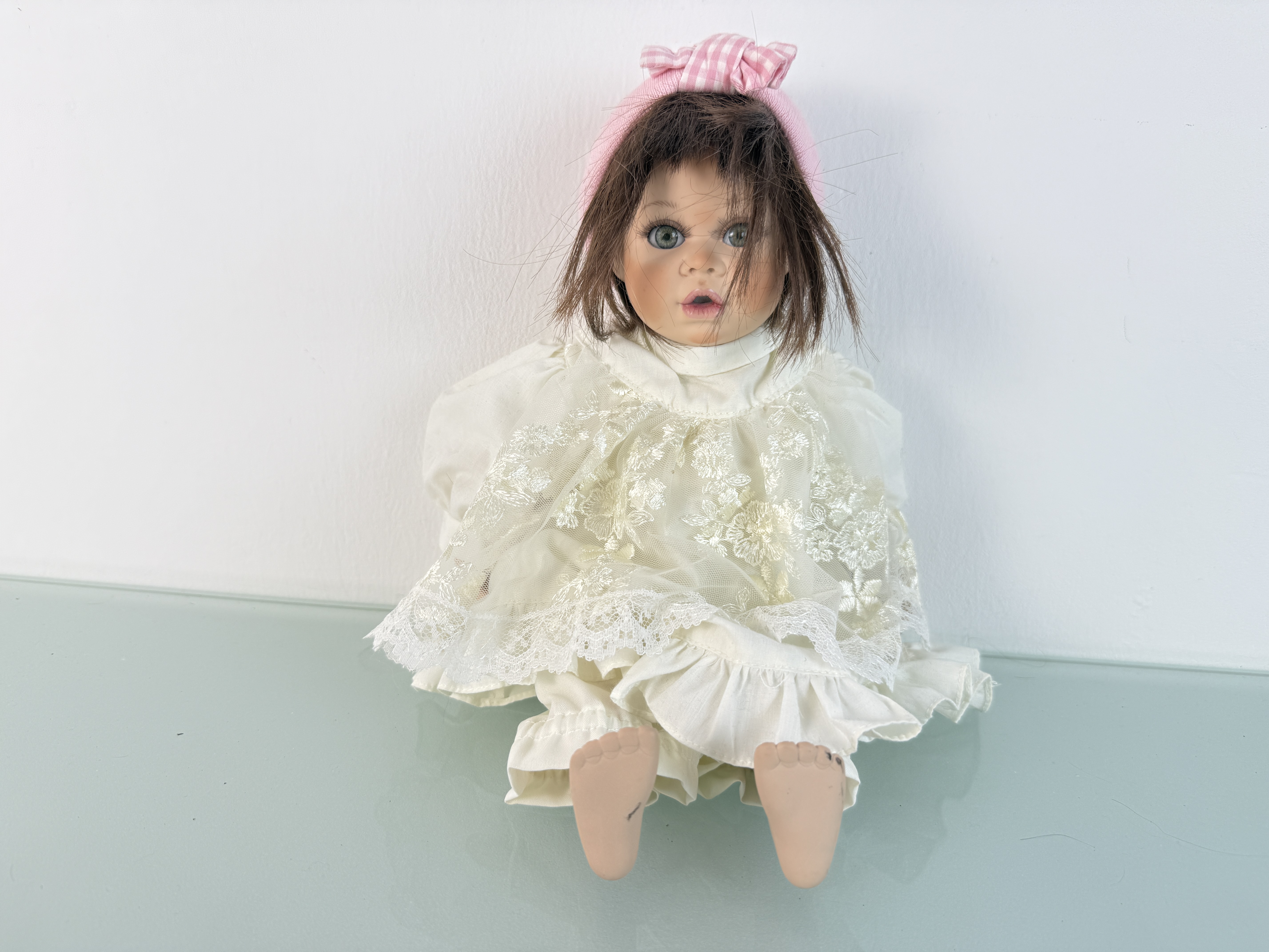 Künstlerpuppe Sammler Porzellan Puppe 35 cm. Top Zustand 