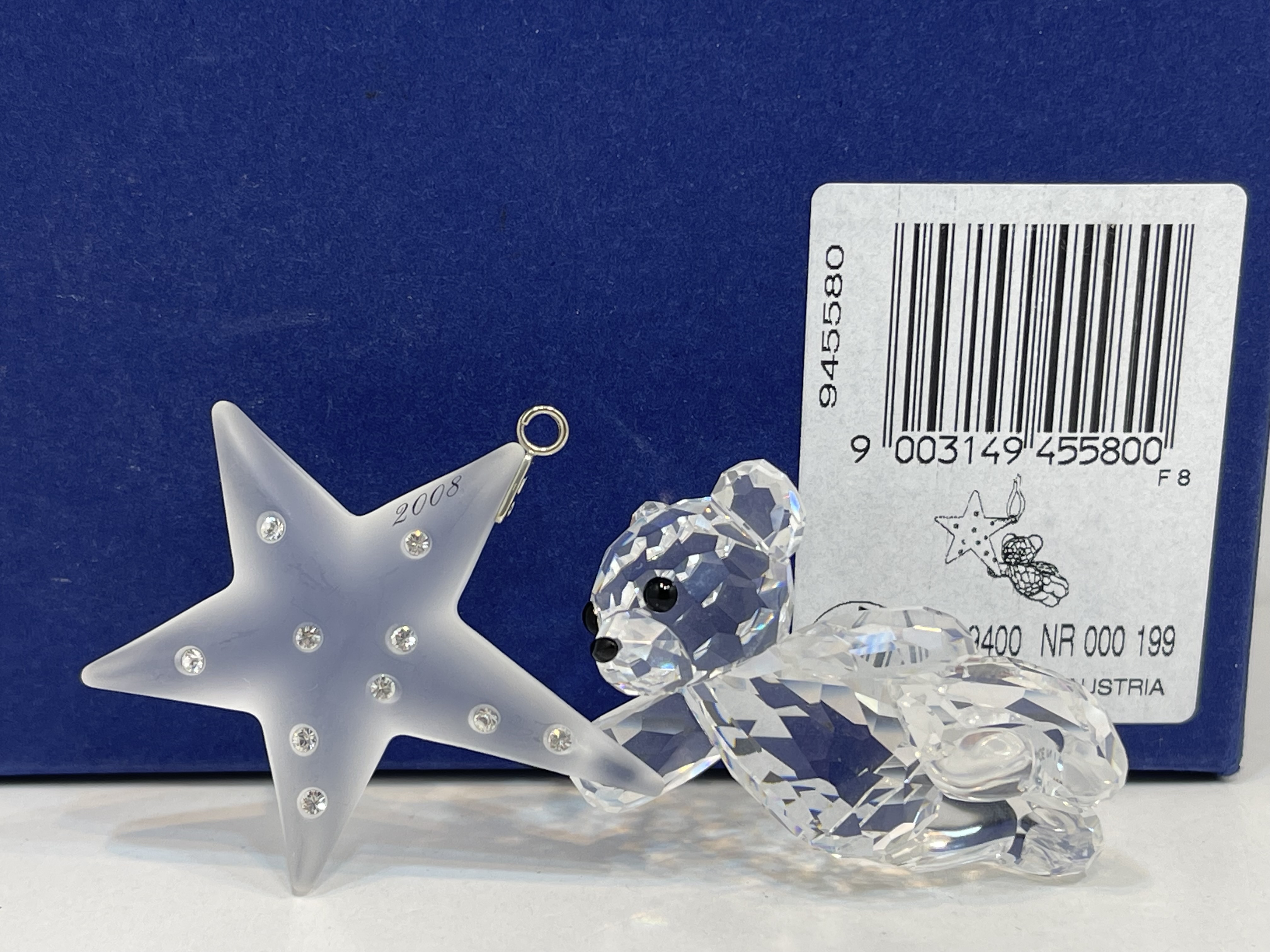 Swarovski Figur 945580 Kris Bär Ornament 8,1 cm. Inkl. Ovp & Zertifikat - Top Zustand