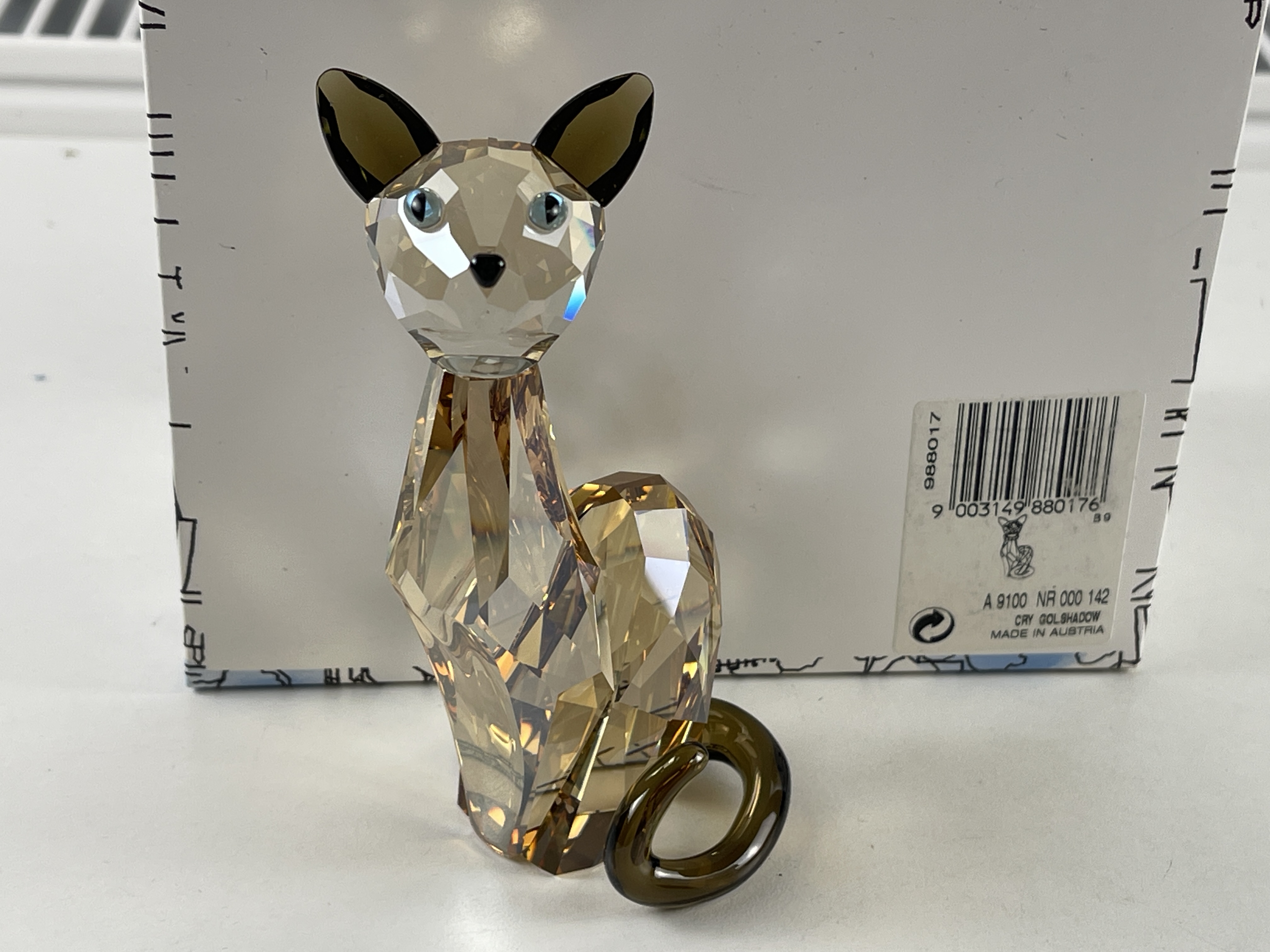  Swarovski Figur 988017 Lovelots Katze Diane 12 cm. Halskette Defekt  OVP & Zertifikat  