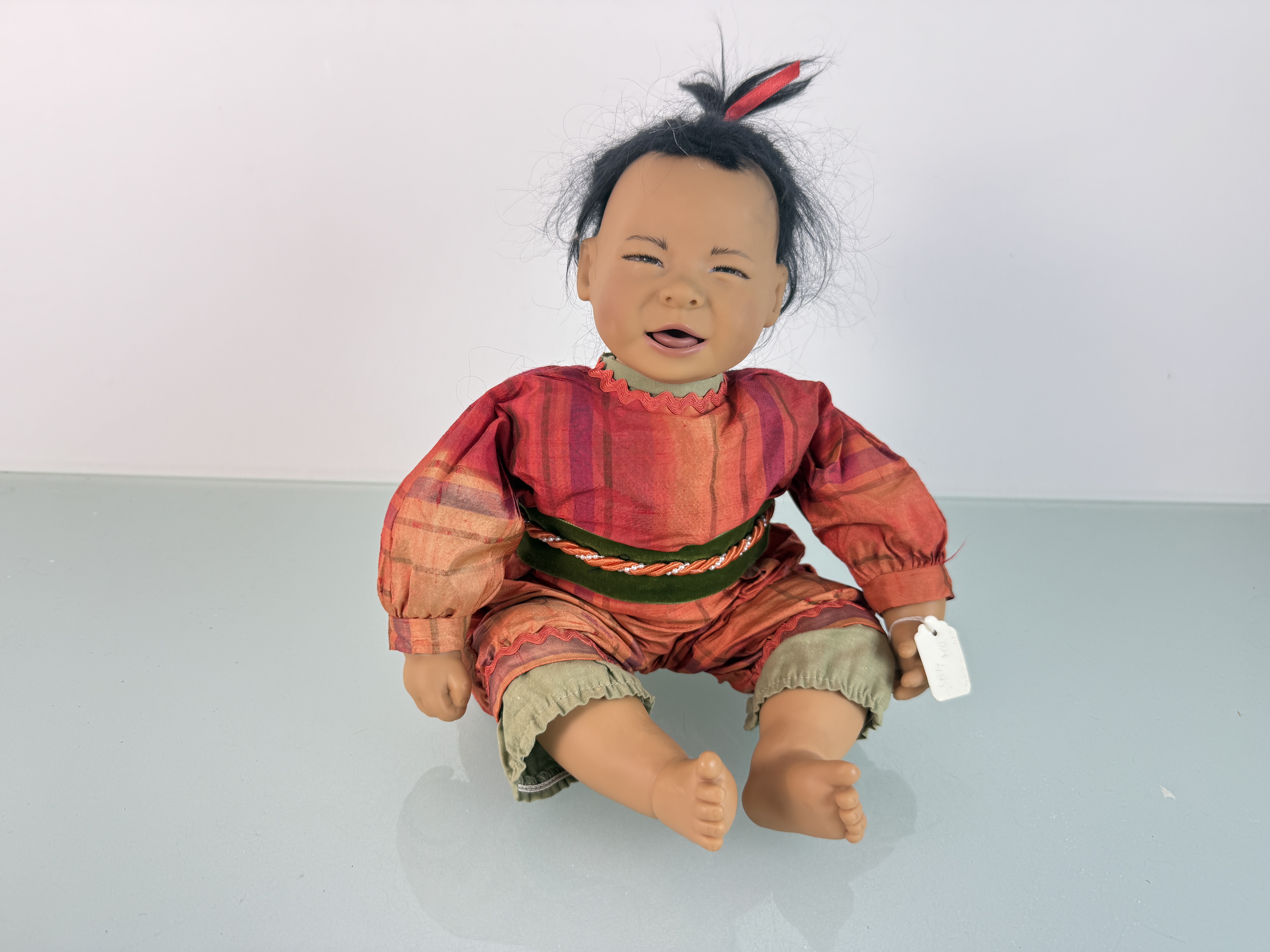 Künstlerpuppe Götz Karin Schmidt Vinyl Puppe 40 cm. Top Zustand