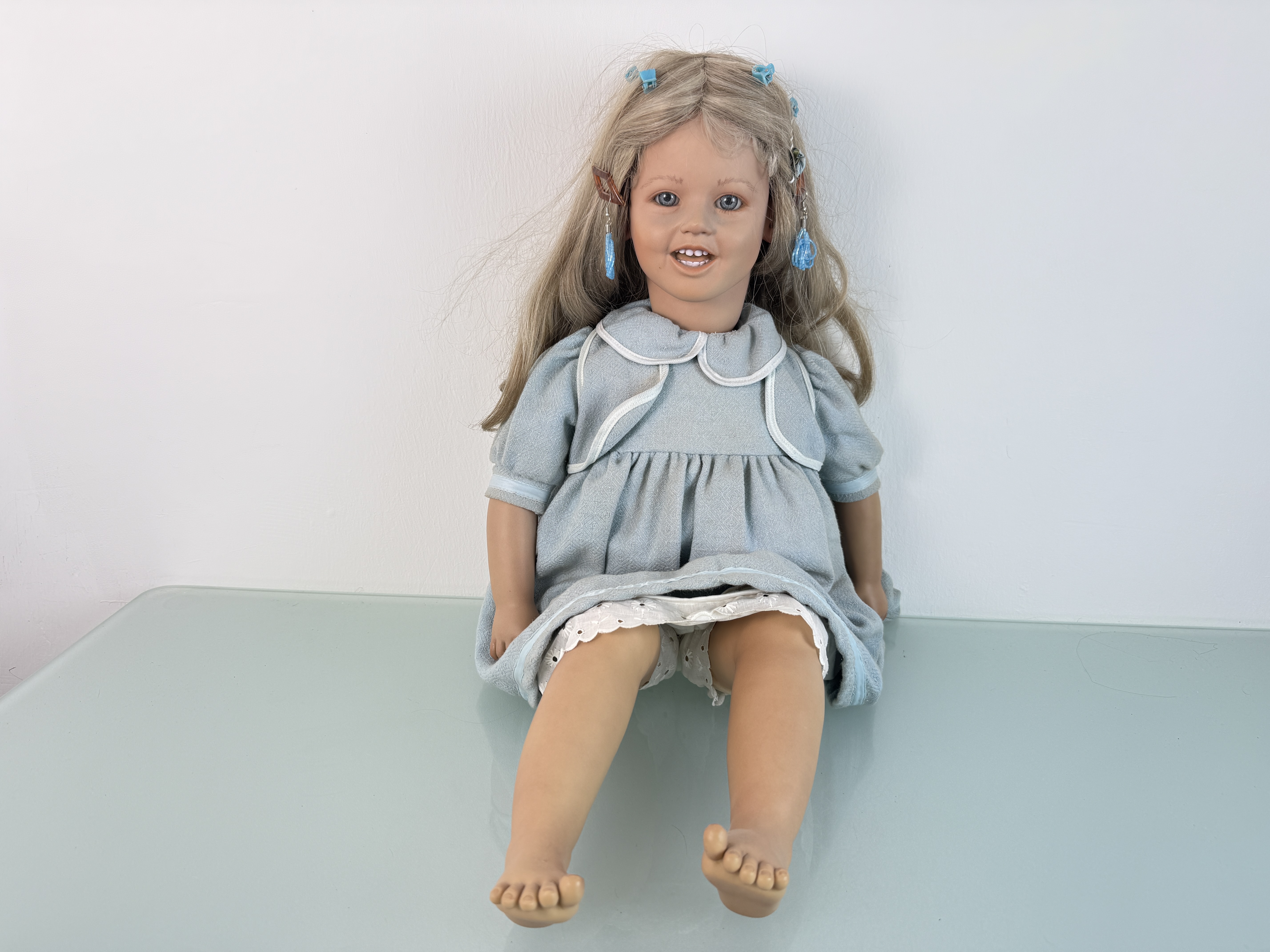 Künstlerpuppe Annette Himstedt Puppe Lisa 65 cm. Top Zustand