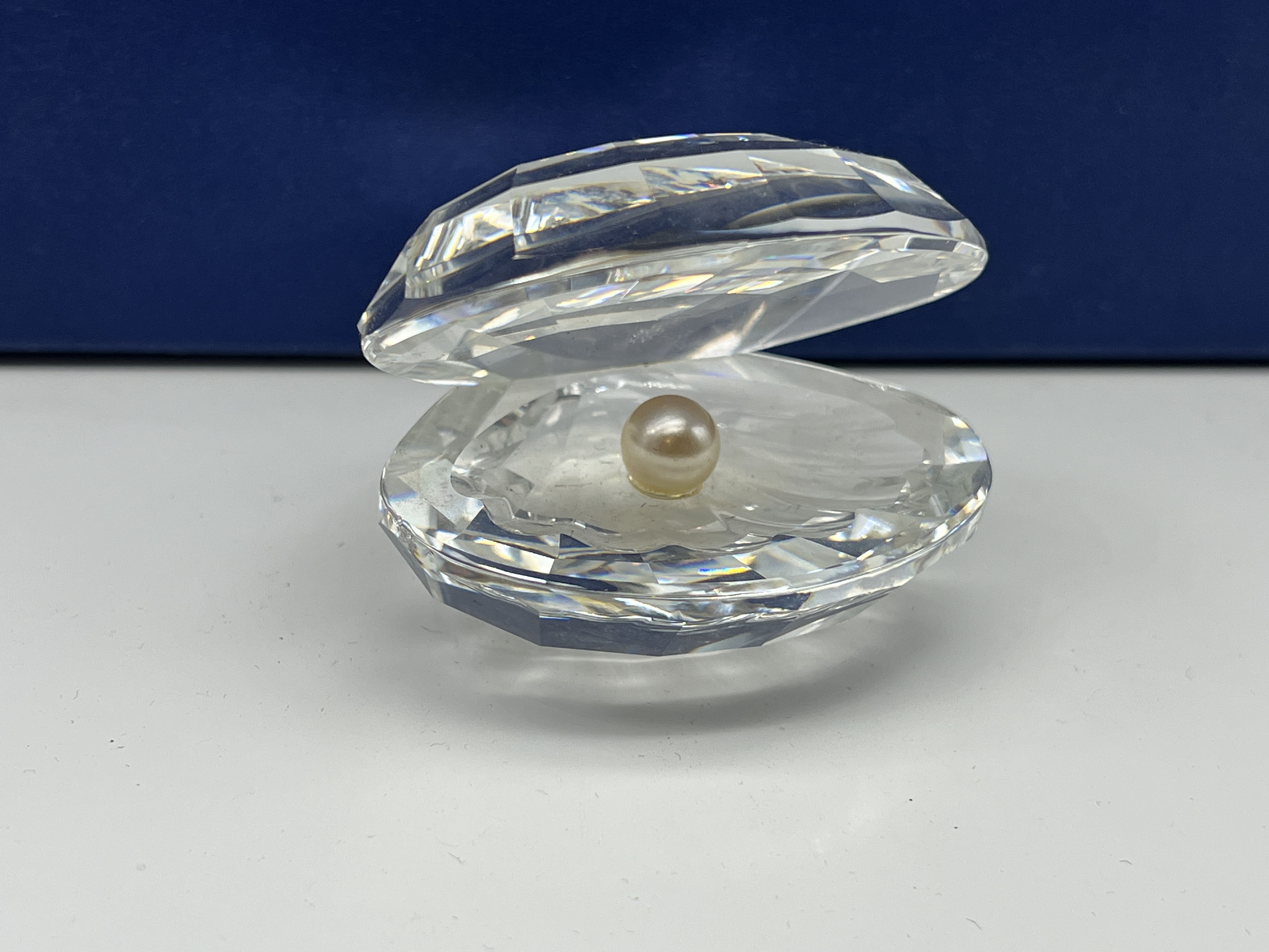 Swarovski Figur Kristall 014389 Große Muschel mit Perle 6,5 cm. Top Zustand  