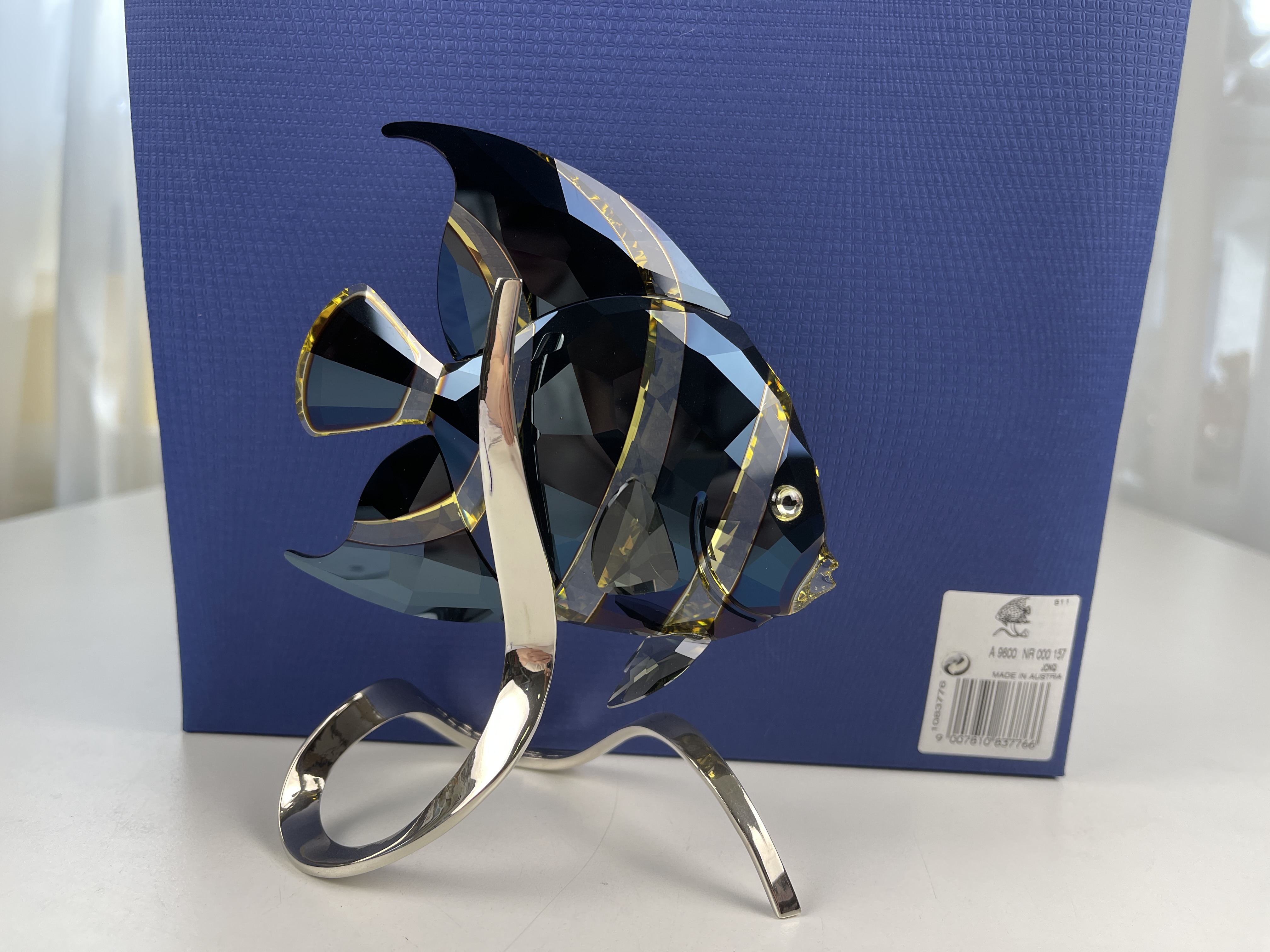 Swarovski Figur 1083776 Kaiserfisch 14,7 cm Mit Ovp & Zertifikat Top Zustand 