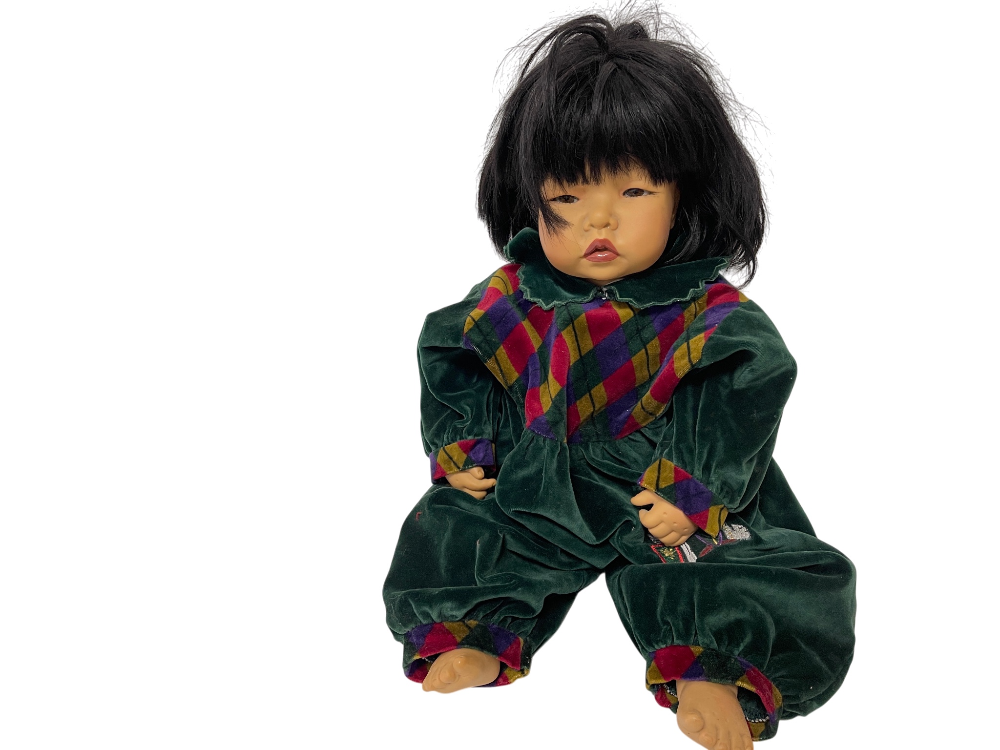 Künstler Puppe Carin Lossnitzer Vinyl Puppe 56 cm. Top Zustand    