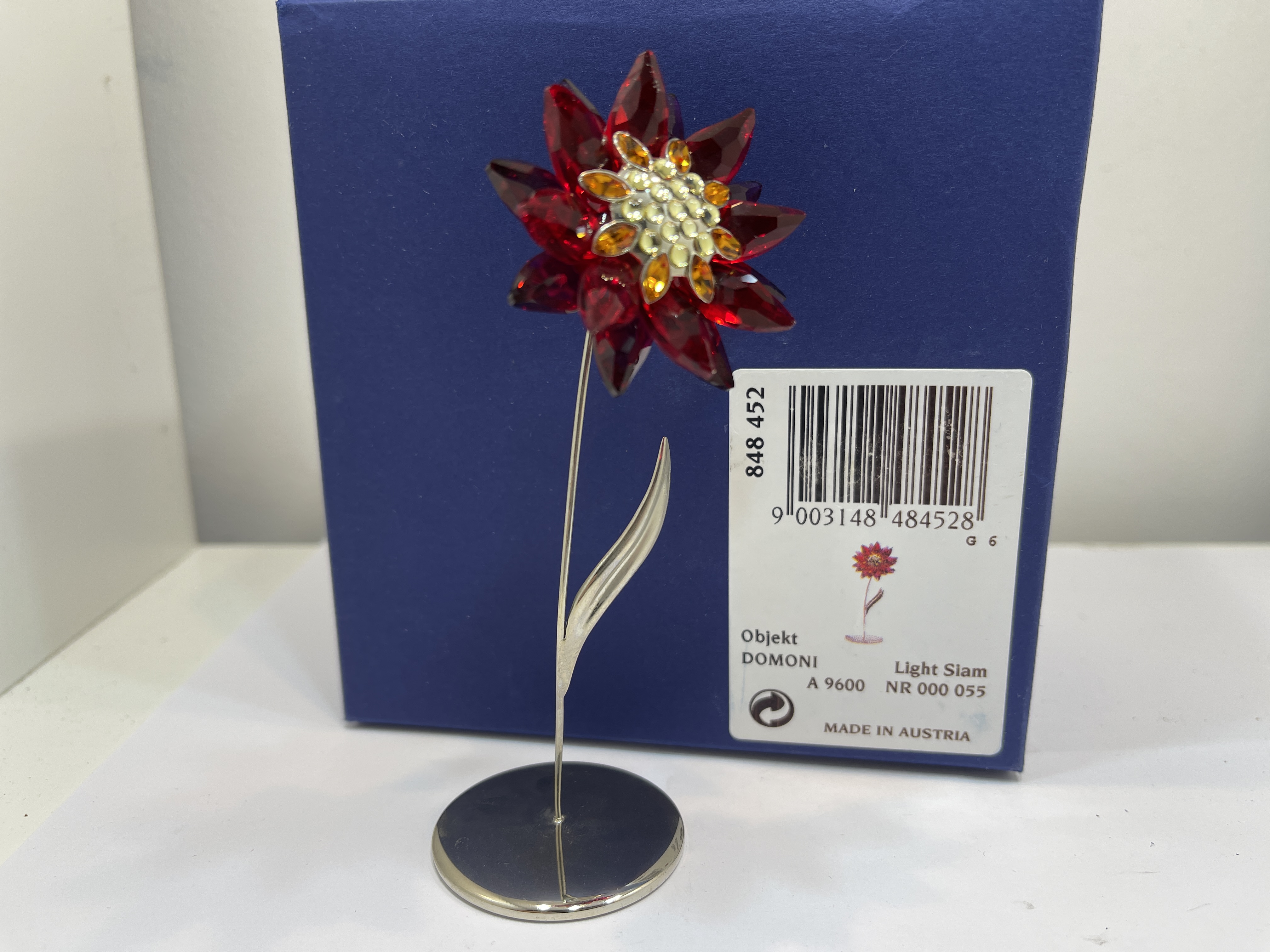 Swarovski Figur 848452 Paradise Blume Domoni 10,6 cm. Mit Ovp & Zertifikat. 