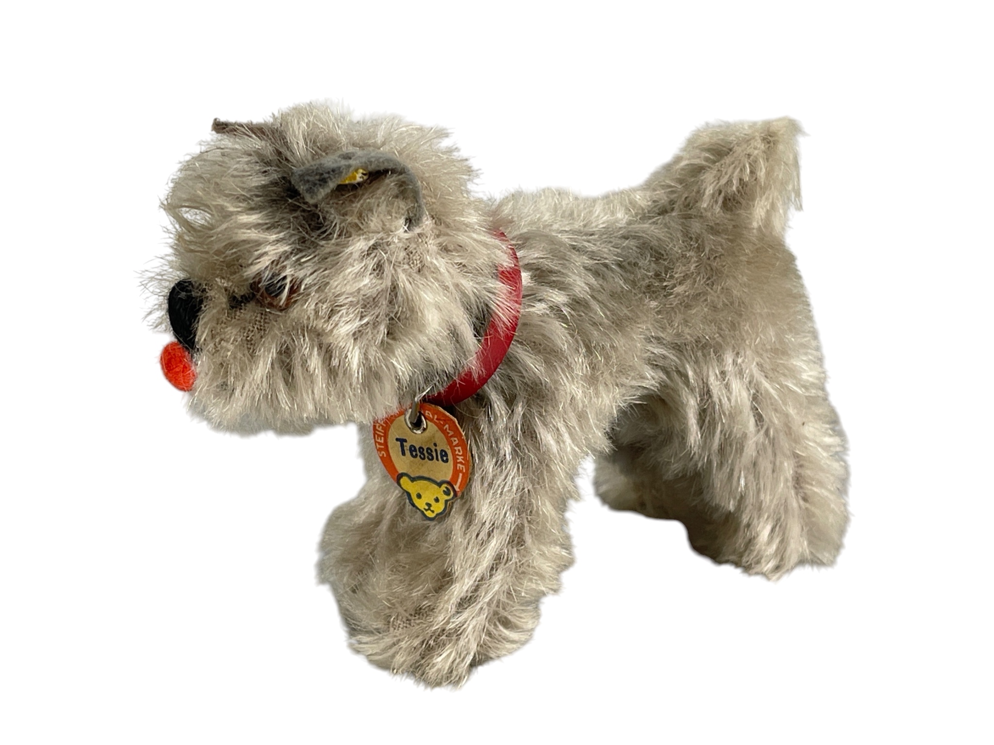 Steiff Tier Hund Schnauzer Tessie - 11,5 cm - Zustand siehe Fotos 