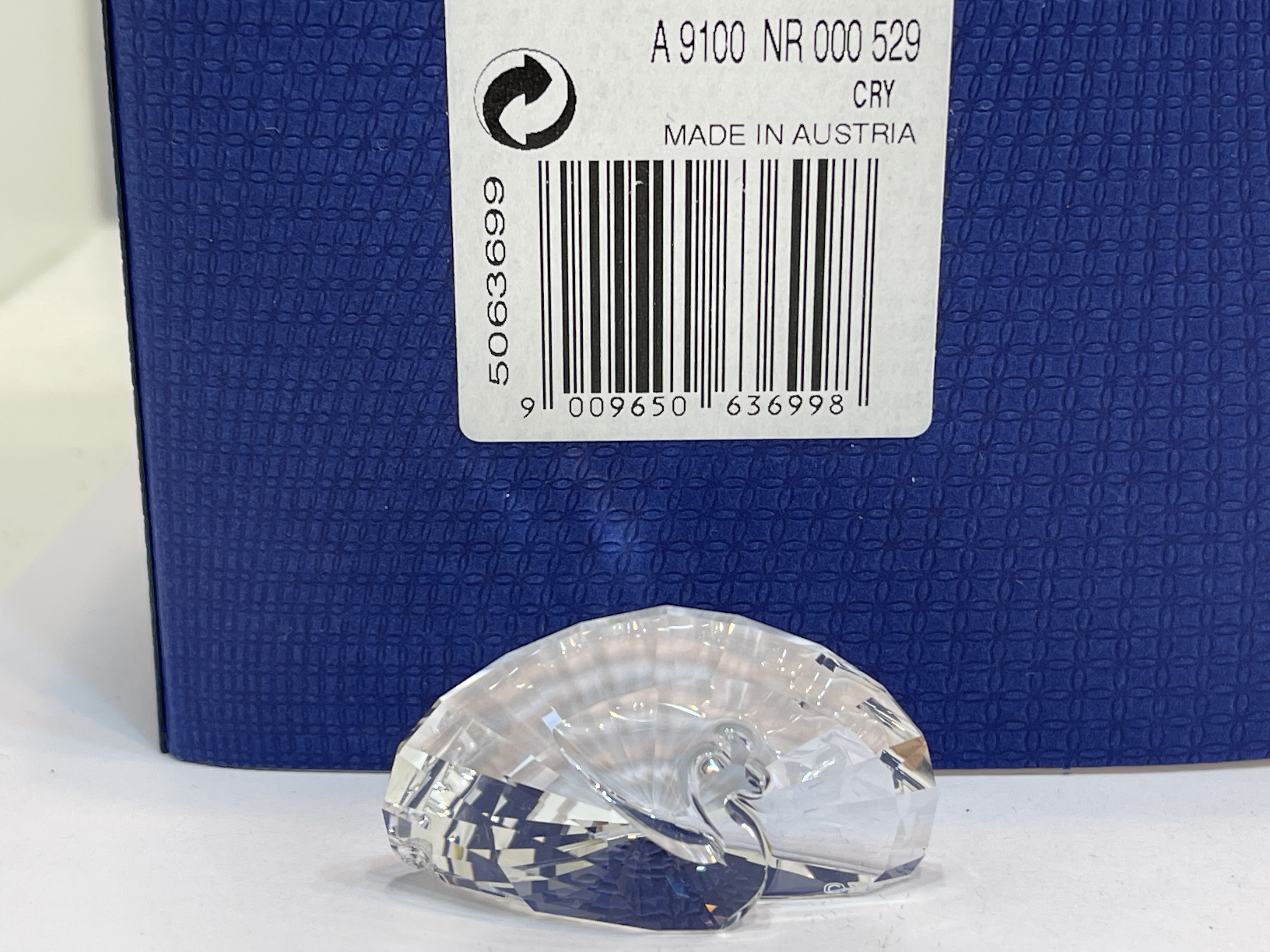 Swarovski Figur 5063699 Briefbeschwerer Pfau 4 cm. mit Ovp.