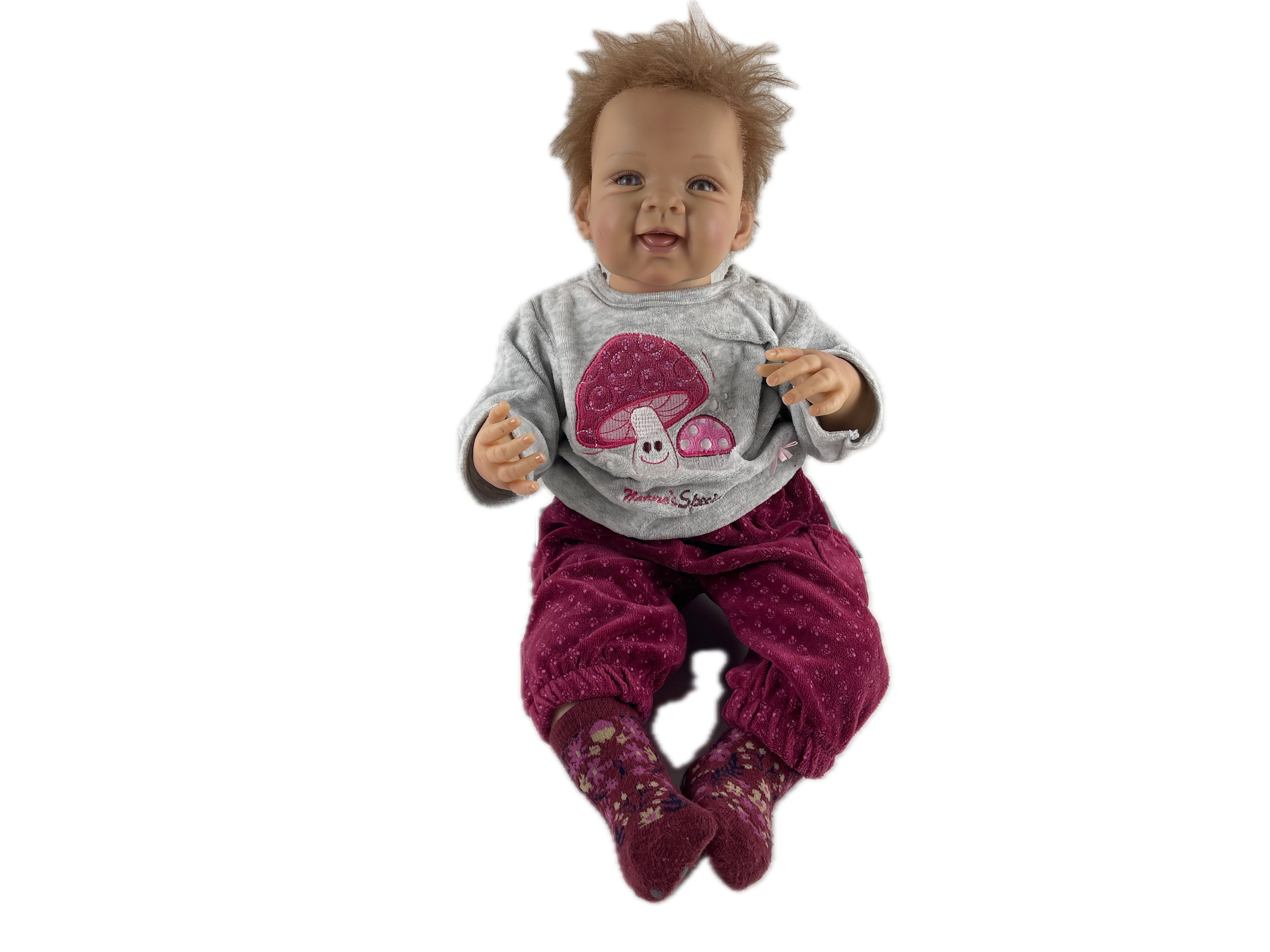 Künstlerpuppe Waltraud Hanl Vinyl Puppe 50 cm. Top Zustand 