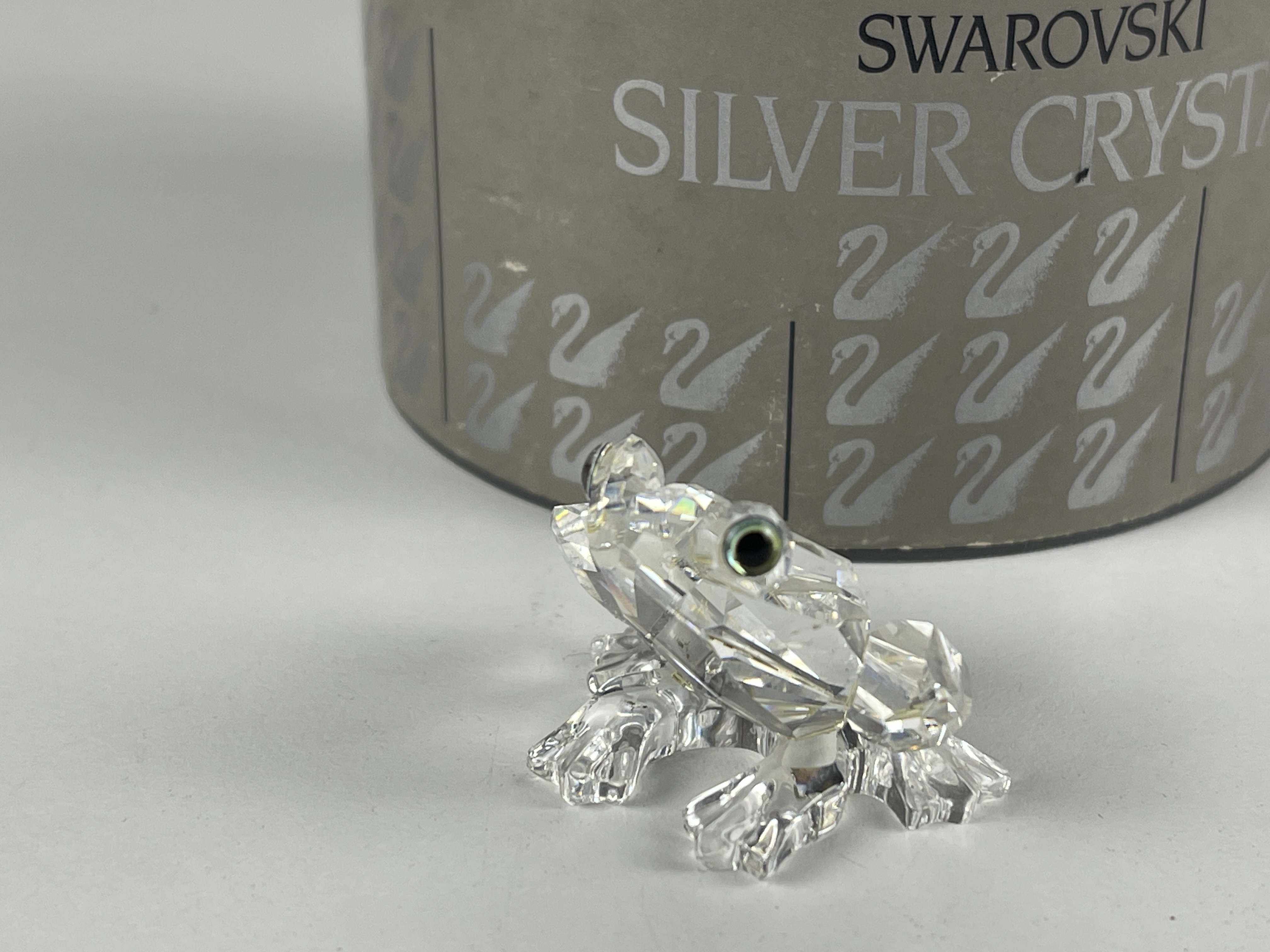  Swarovski Figur Kristall 183113 Frosch Groß 3,5 cm. Ovp & Zertifikat +Top Zustand 