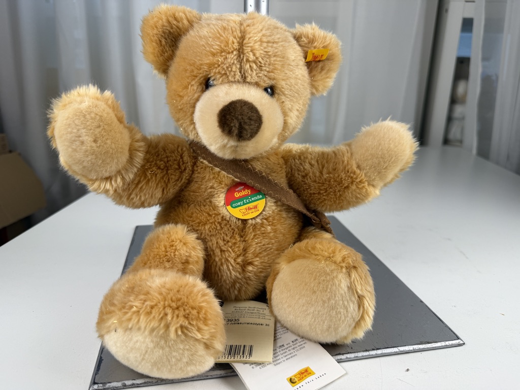 Steiff Tier Teddy Bär 013935 Goldy 28 cm Top Zustand 