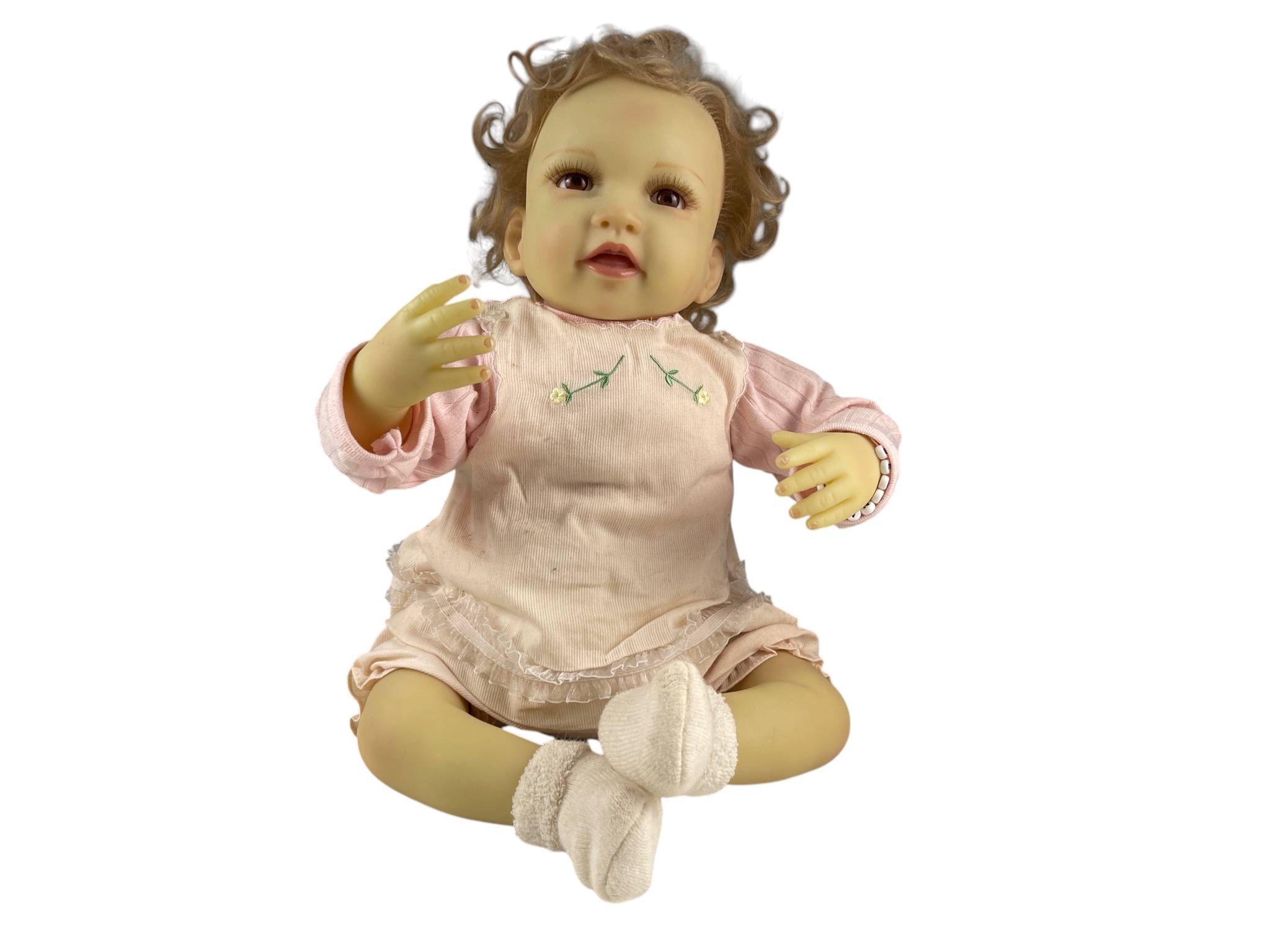 Künstlerpuppe Vinyl 48 cm Top Zustand  Siehe Fotos 