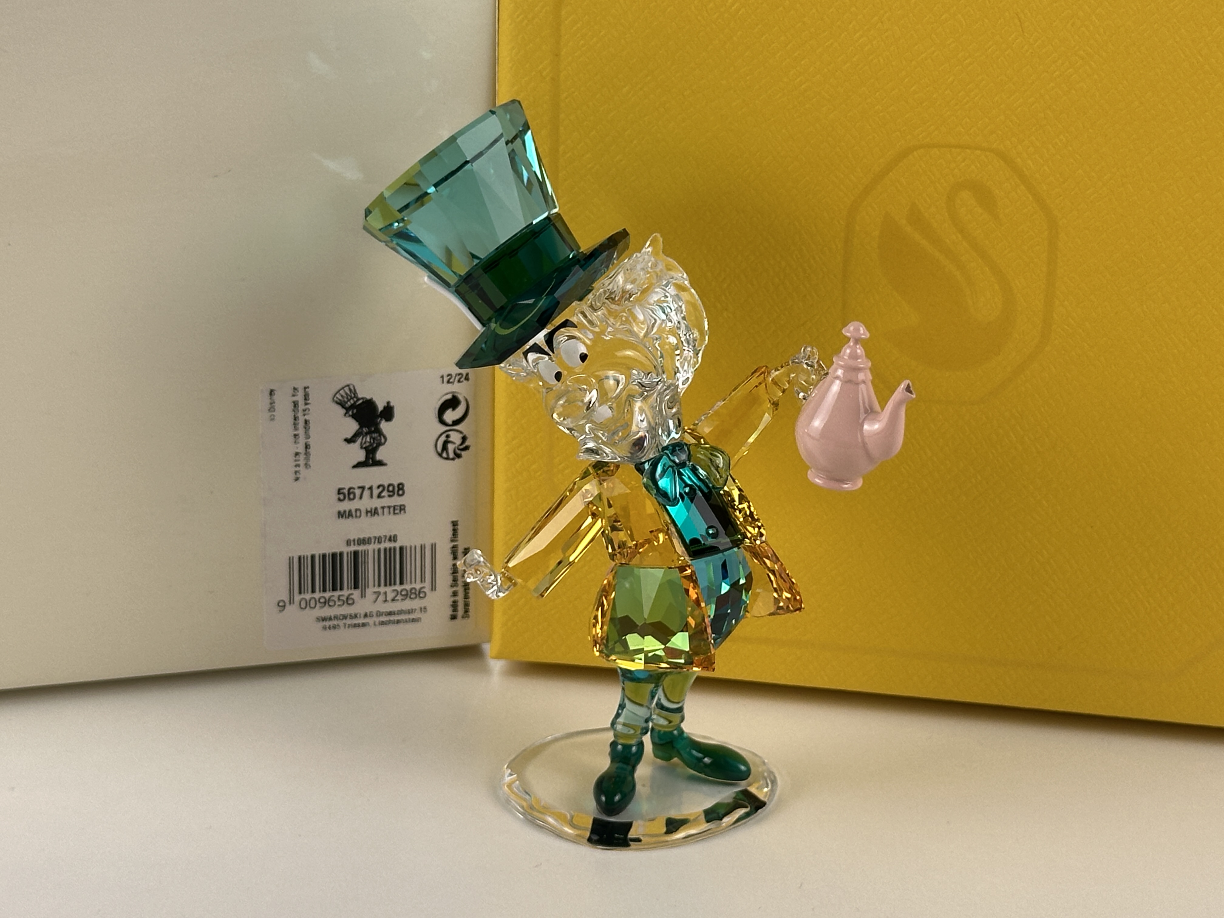  Swarovski Figur 5671298 Disney Alice in Wonderland Verrückter Hutmacher 10.1 cm Neuware