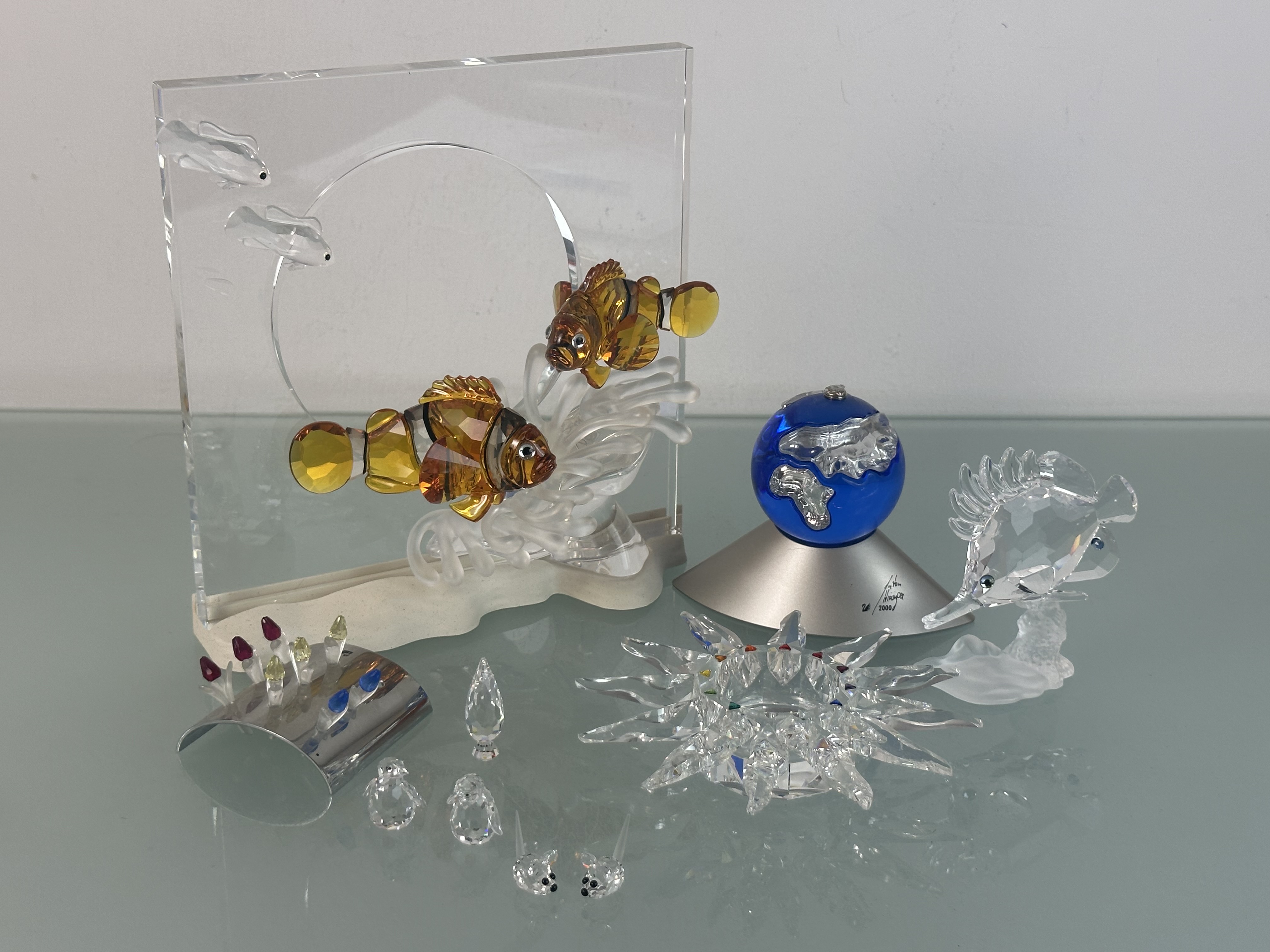 Swarovski Figur Konvolut mit Defekten & unvollständigen Figuren. Zustand siehe Fotos