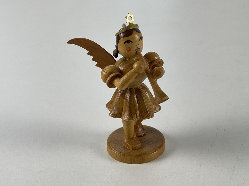 Erzgebirge Blank Figur Engel 6,5 cm.   Zustand siehe Fotos       