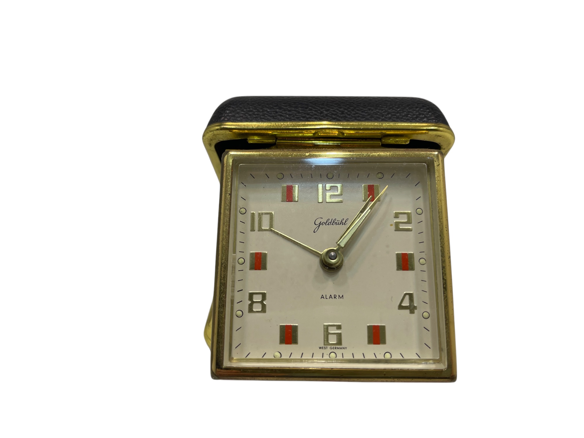 Goldbühl Reisewecker Uhr 6 cm - Zustand siehe Fotos 