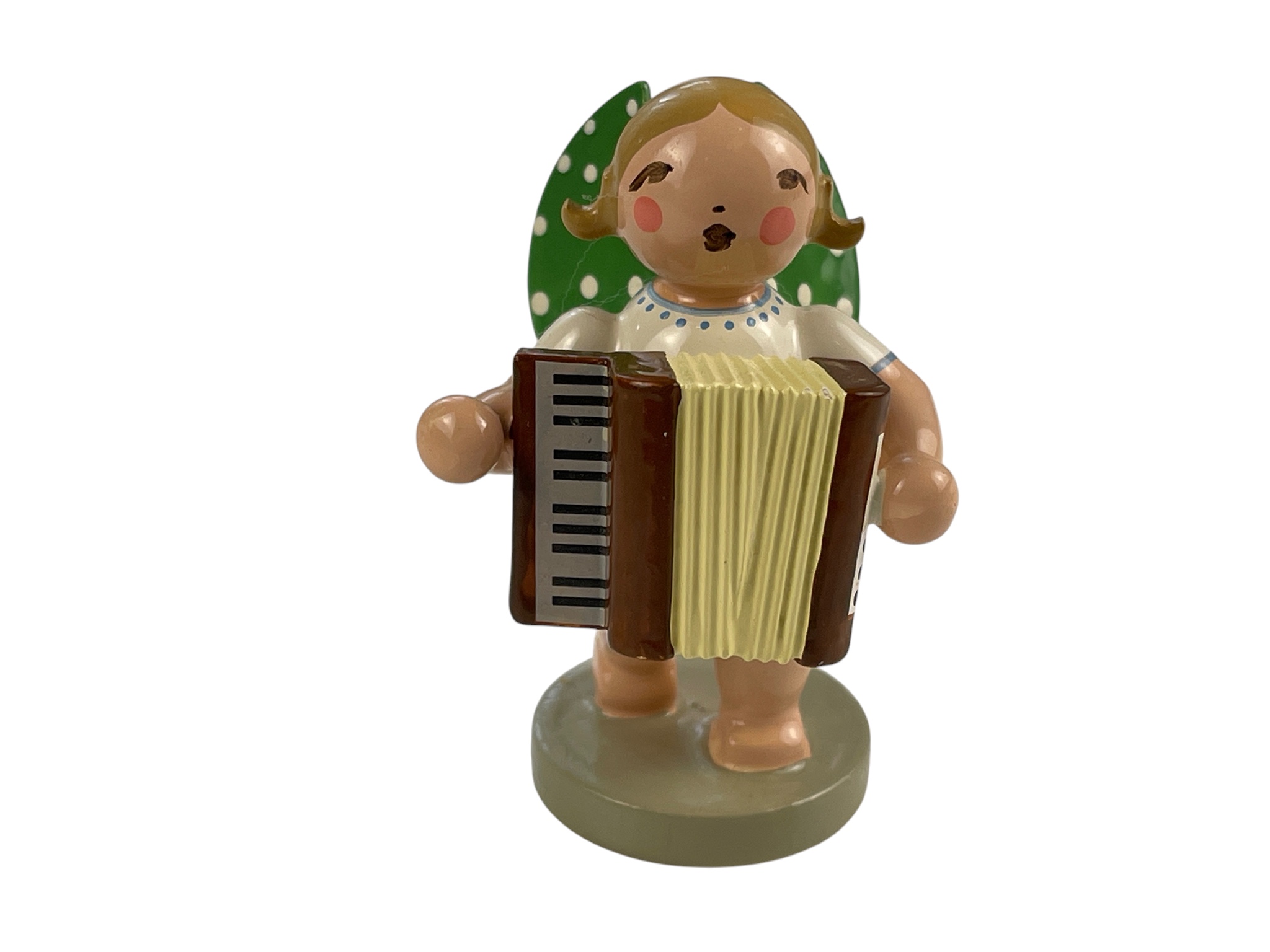  Erzgebirge Figur Engel 6 cm. Zustand siehe Fotos  