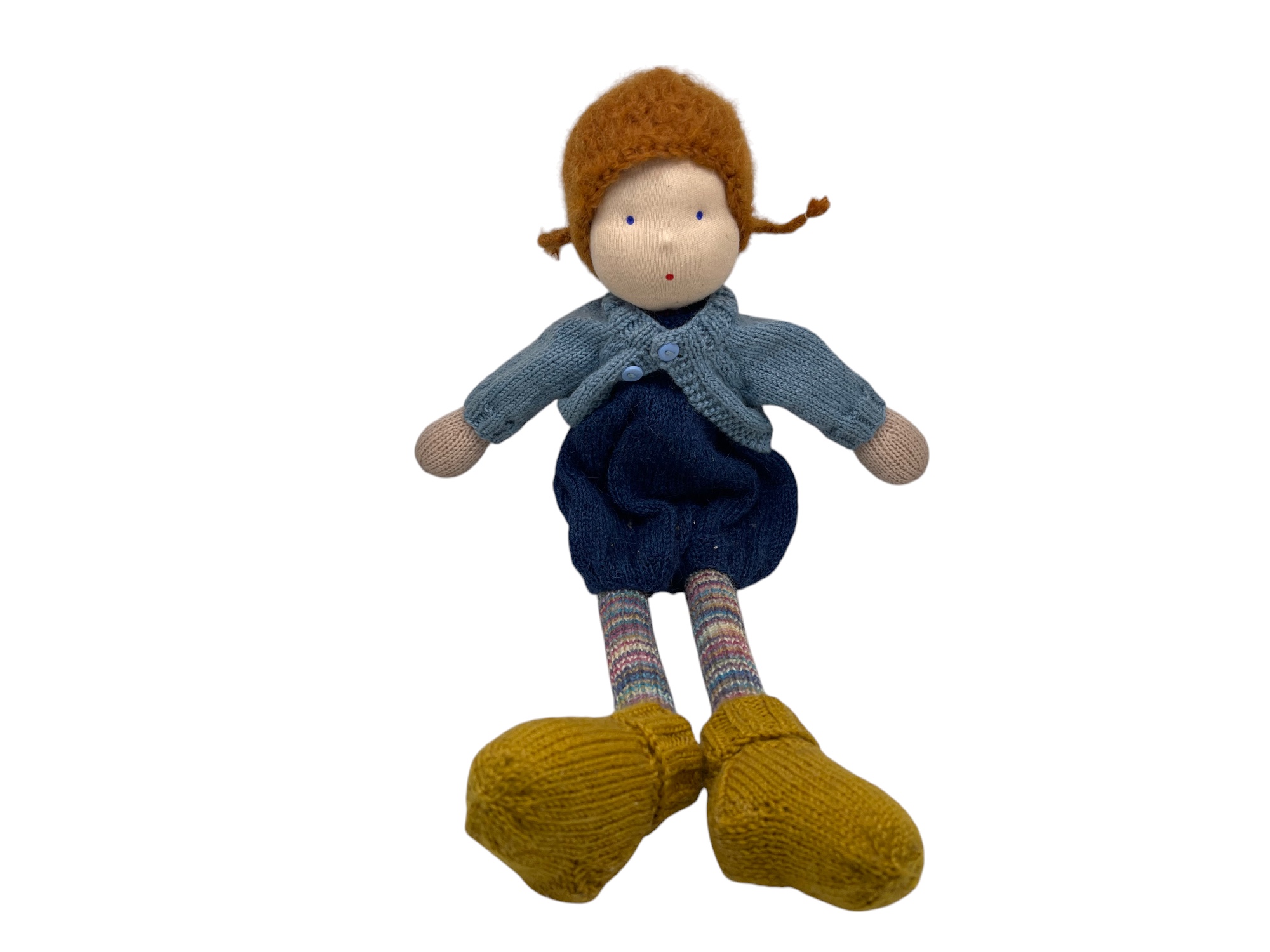 Stoffpuppe Künstlerpuppe Puppe 40 cm. Top Zustand  