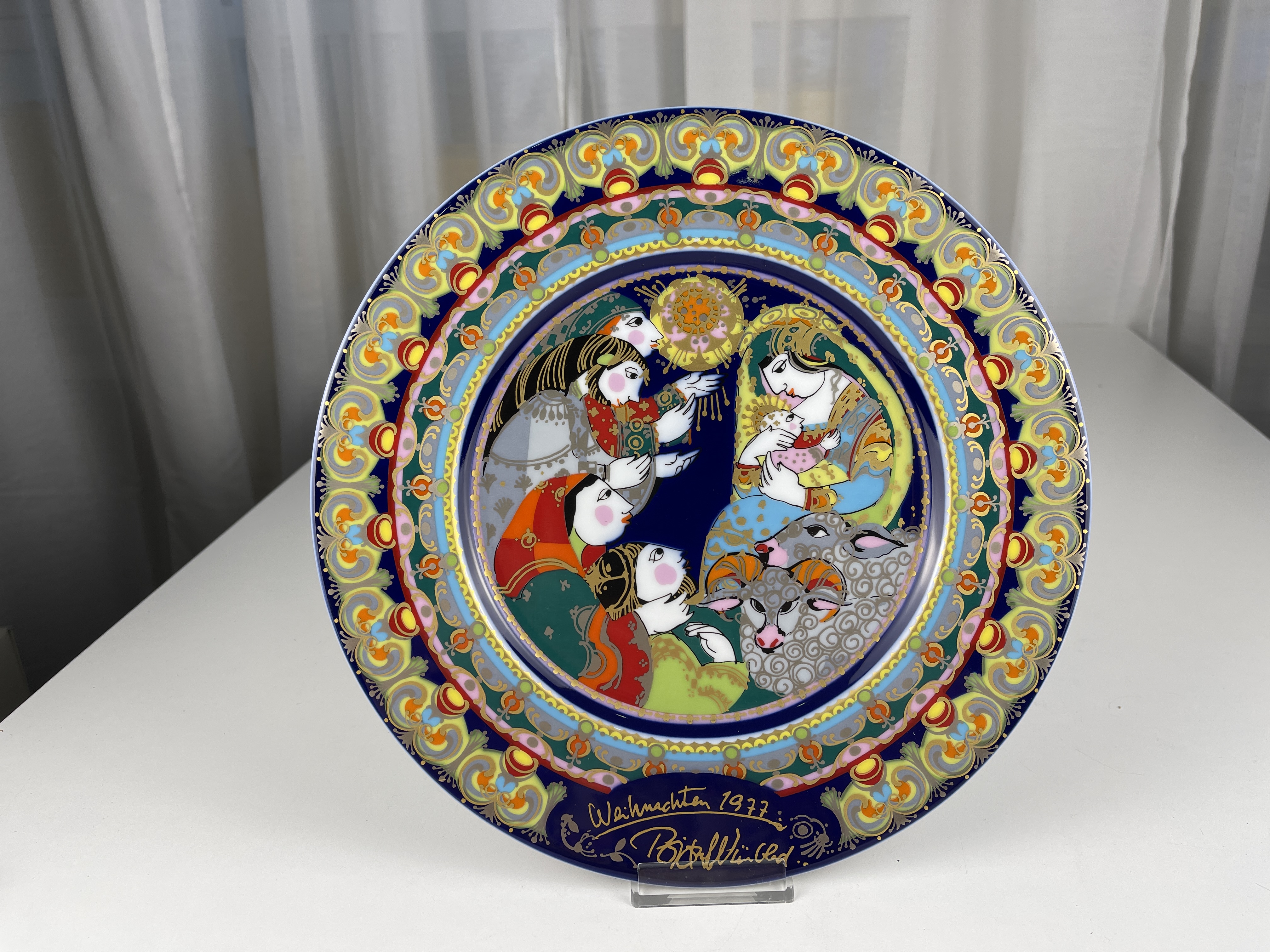 Rosenthal Porzellan Weihnachtsteller 29 cm. Top Zustand 