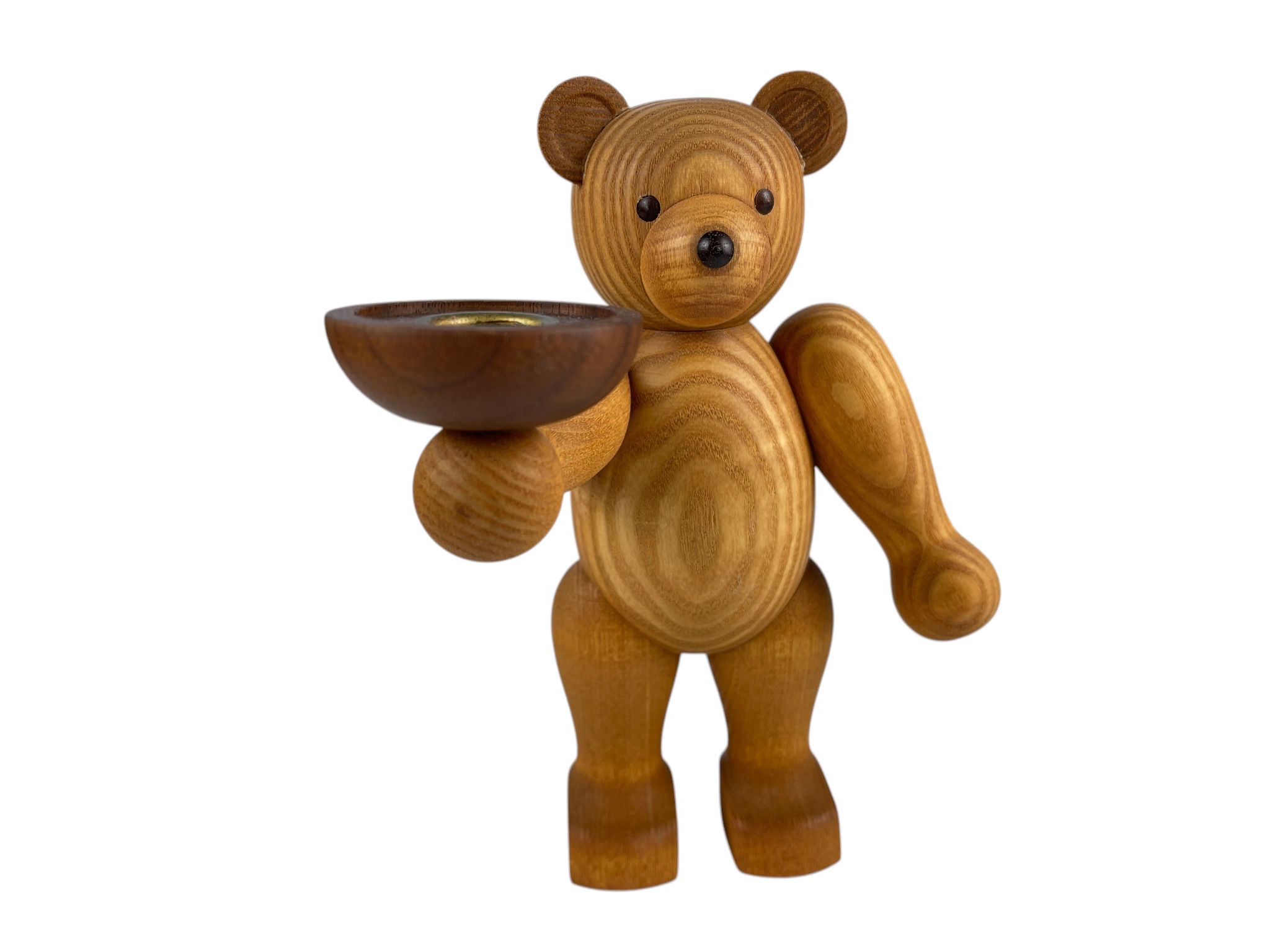 Erzgebirge Seiffener Figur Teddybär 18,5 cm. Top Zustand 