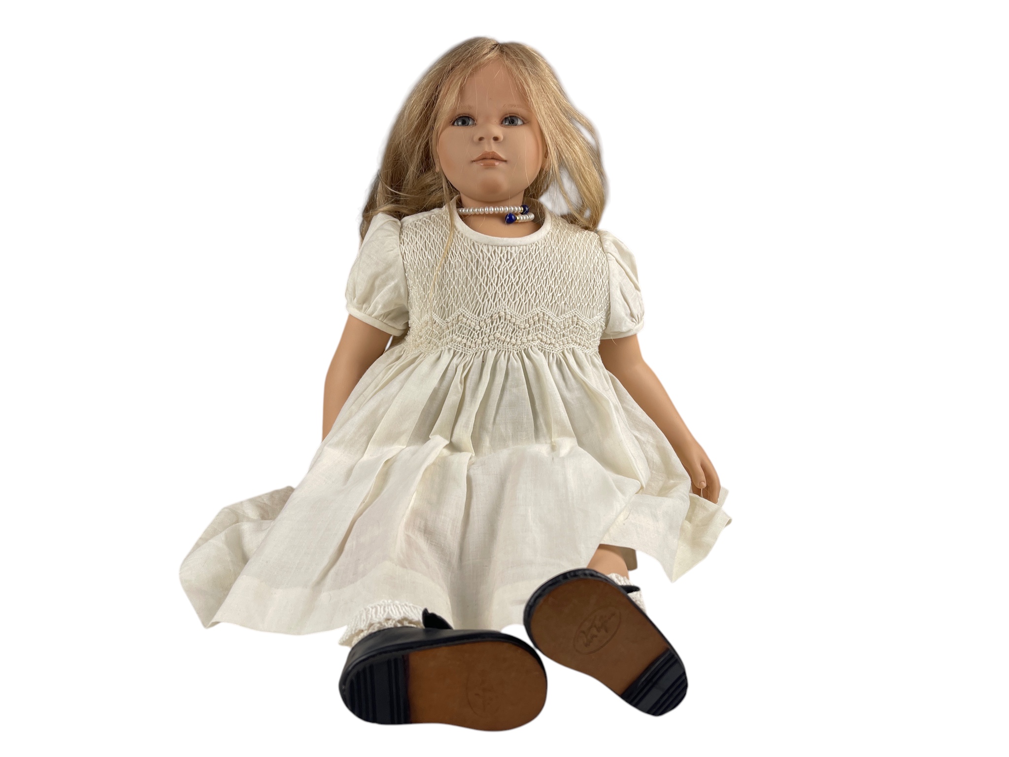 Künstlerpuppe Ruth Treffeisen Vinyl Puppe 60 cm. Top Zustand