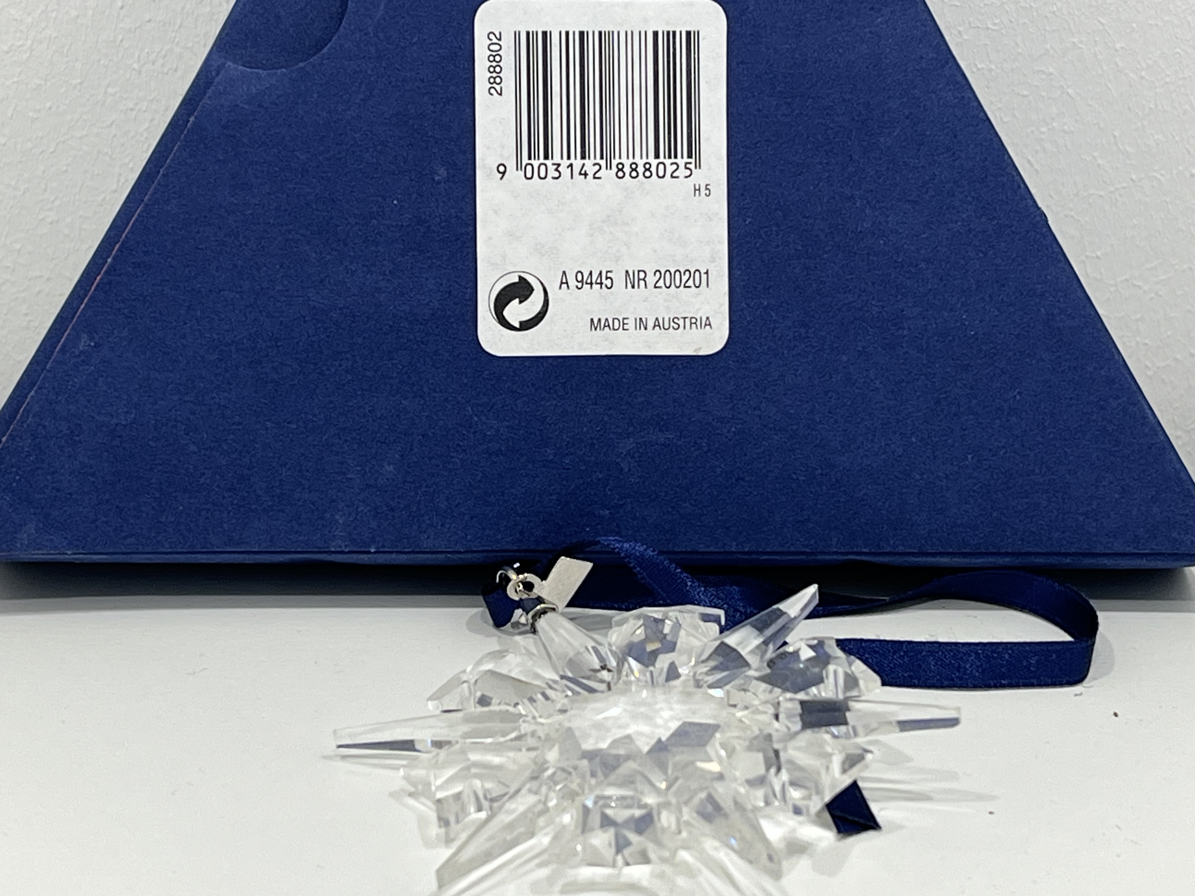 Swarovski Figur 288802 Weihnachtsstern 2002 Groß 7,5 cm. Ovp & Zertifikat - Top Zustand   