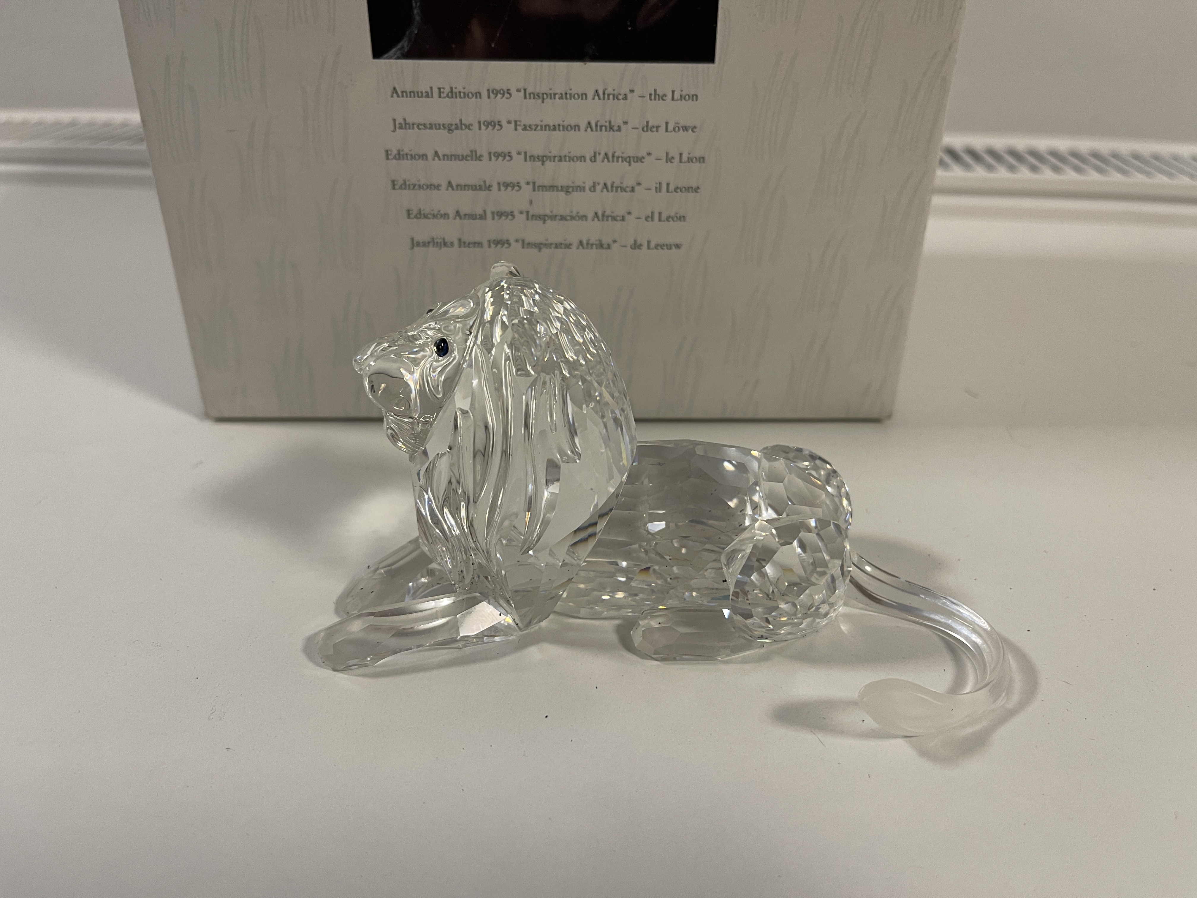 Swarovski Figur 185410 Jahresfigur Löwe 13 cm. Mit Ovp & Zertifikat. 