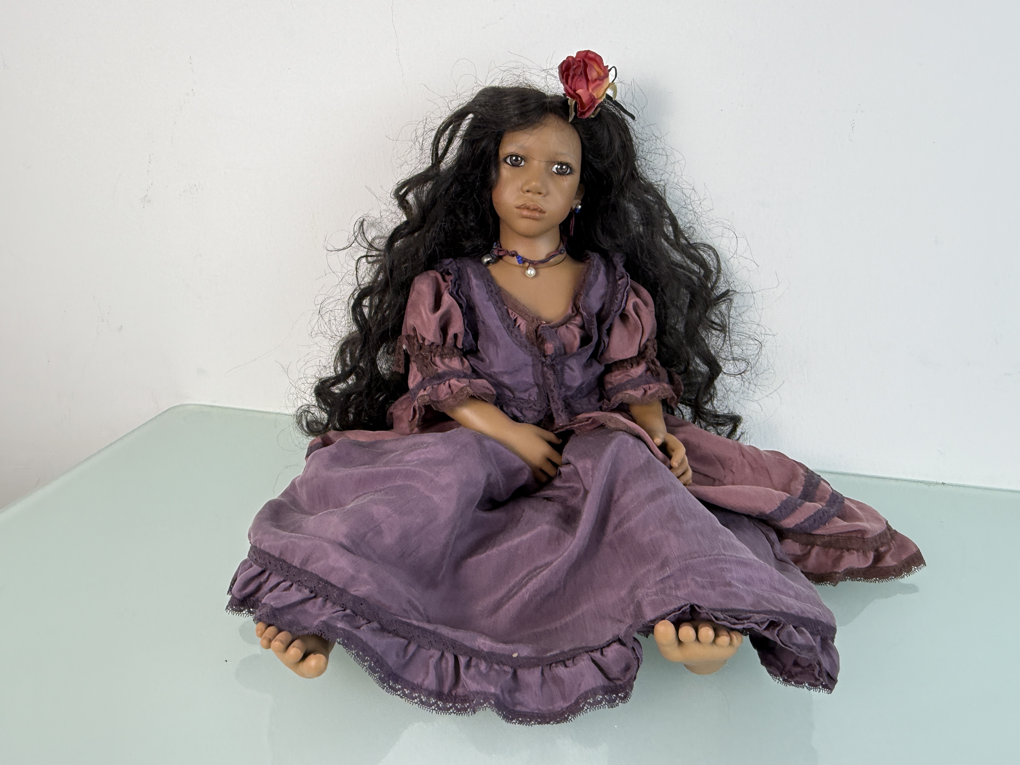  Künstlerpuppe Annette Himstedt Puppe Aura 61 cm. Top Zustand 