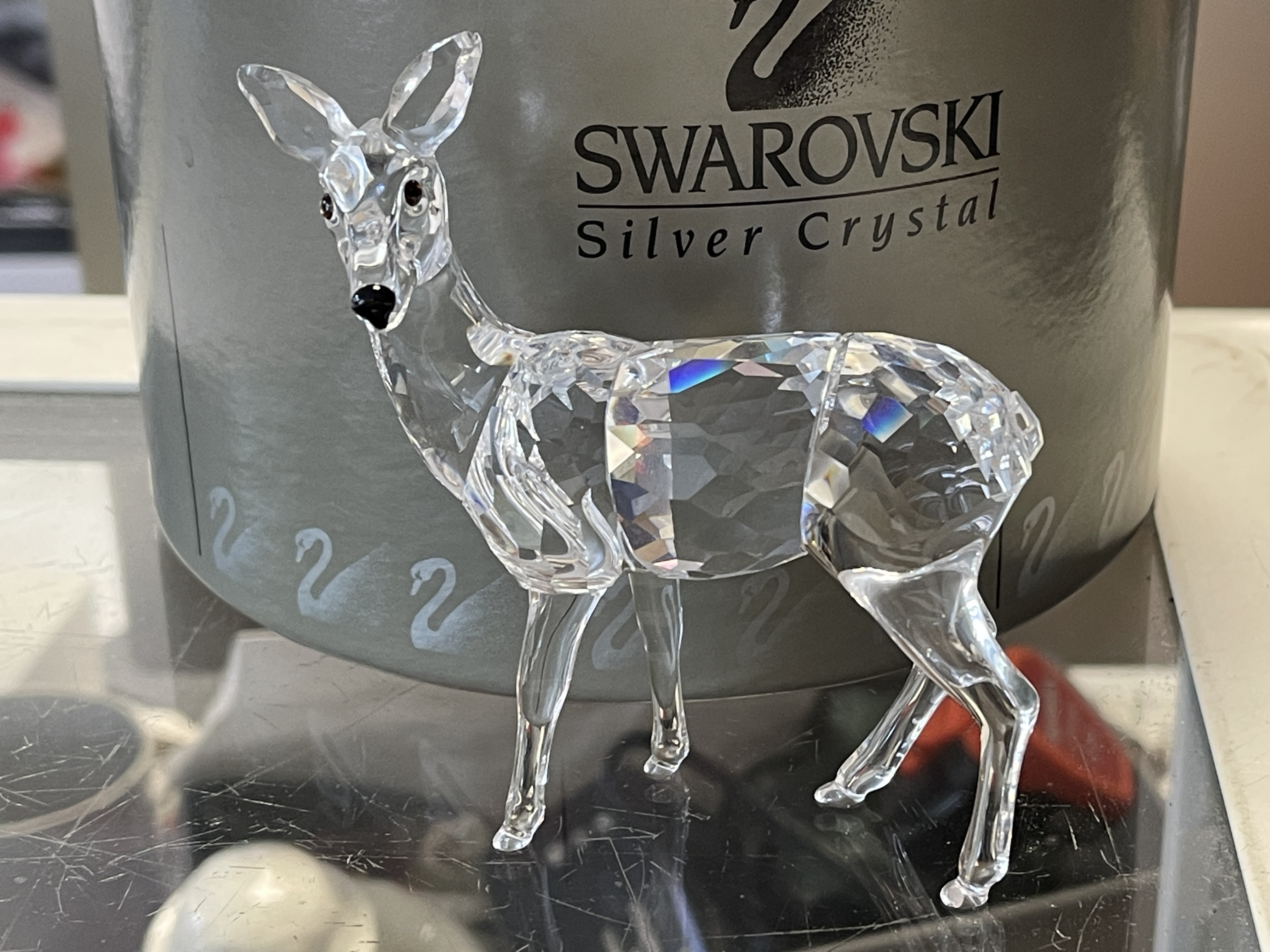 Swarovski Figur 247963 Reh Mutter 9,5 cm. mit Ovp & Zertifikat. Top Zustand    