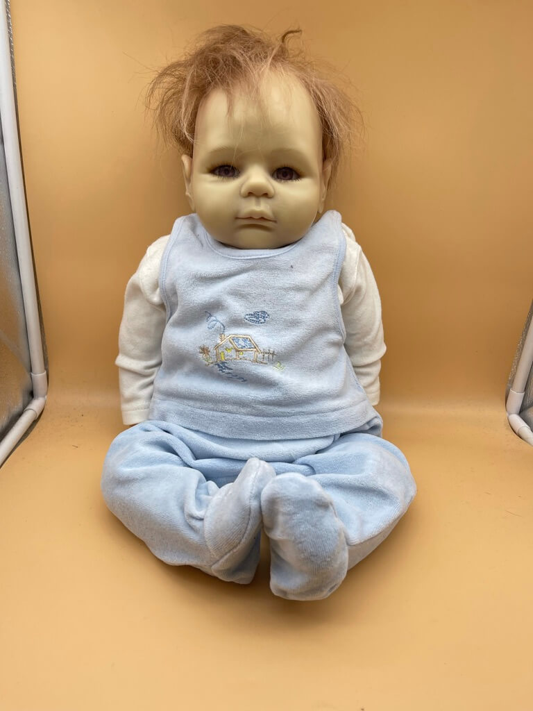 Brigitte Leman Resin Künstlerpuppe Puppe 53 cm. Top Zustand