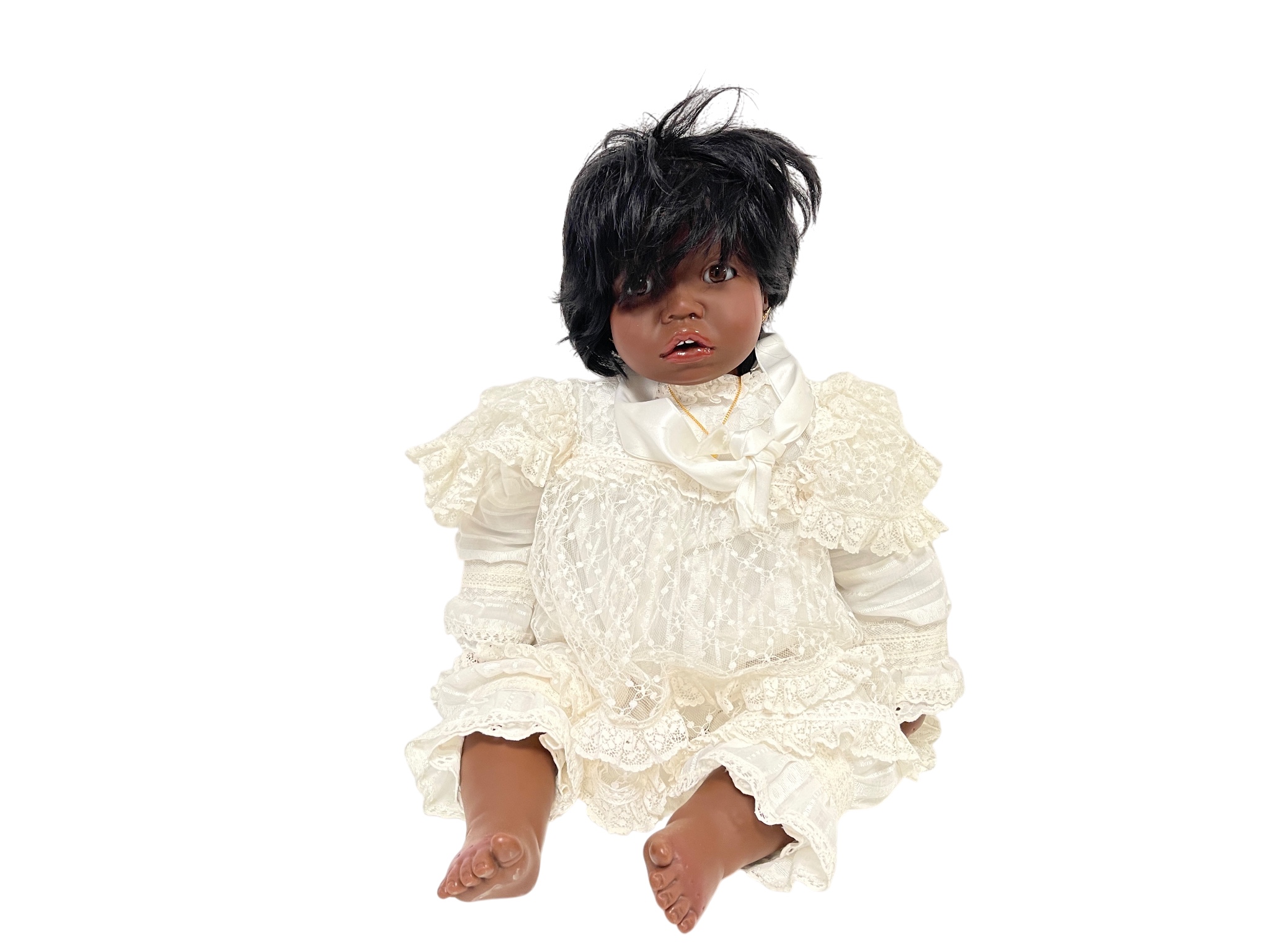 Künstlerpuppe Sammler Götz Carin Lossnitzer Vinyl Puppe 52 cm. Top Zustand