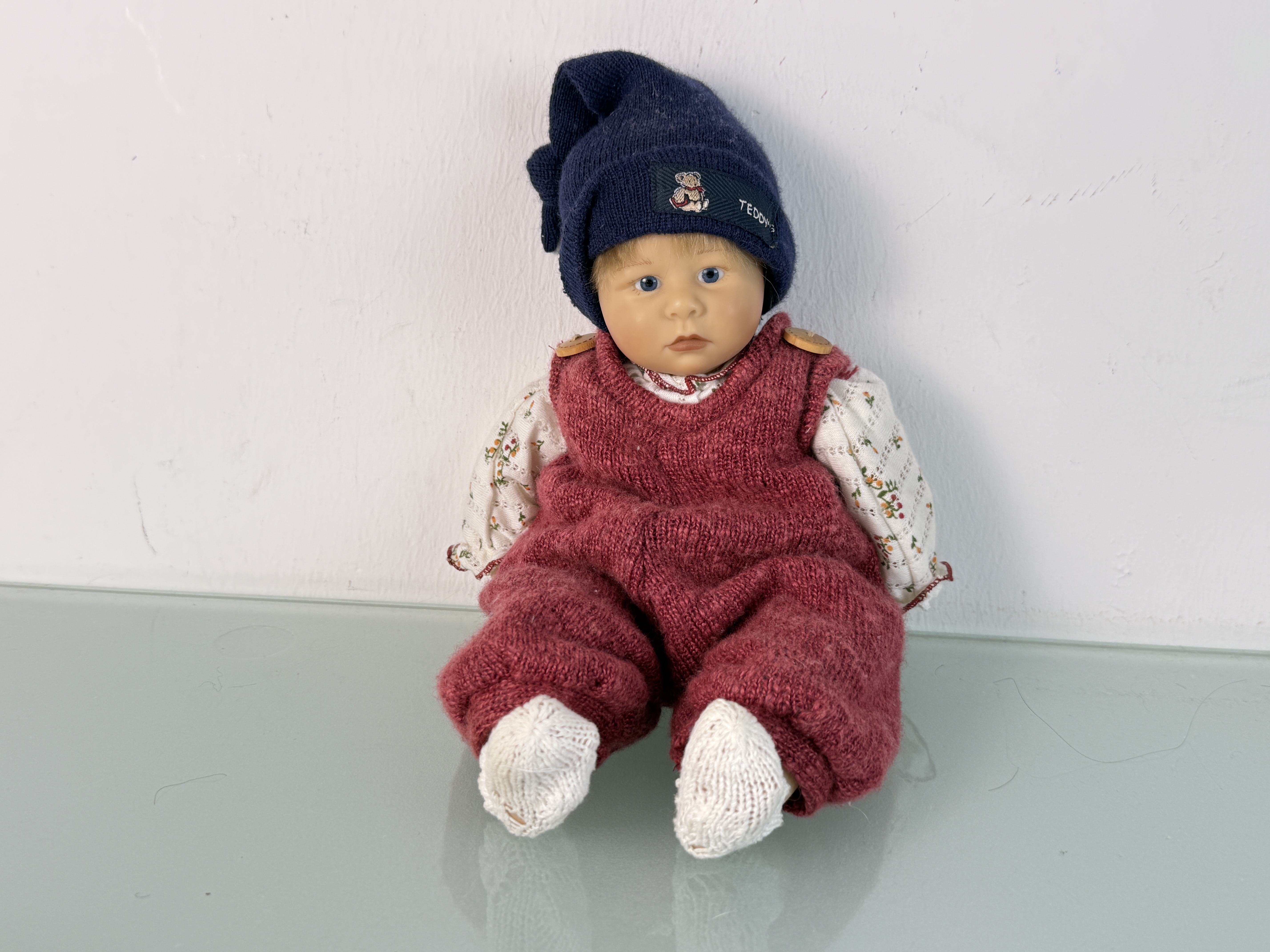 Künstlerpuppe Wiltrud Stein Vinyl Puppe 32 cm. Top Zustand