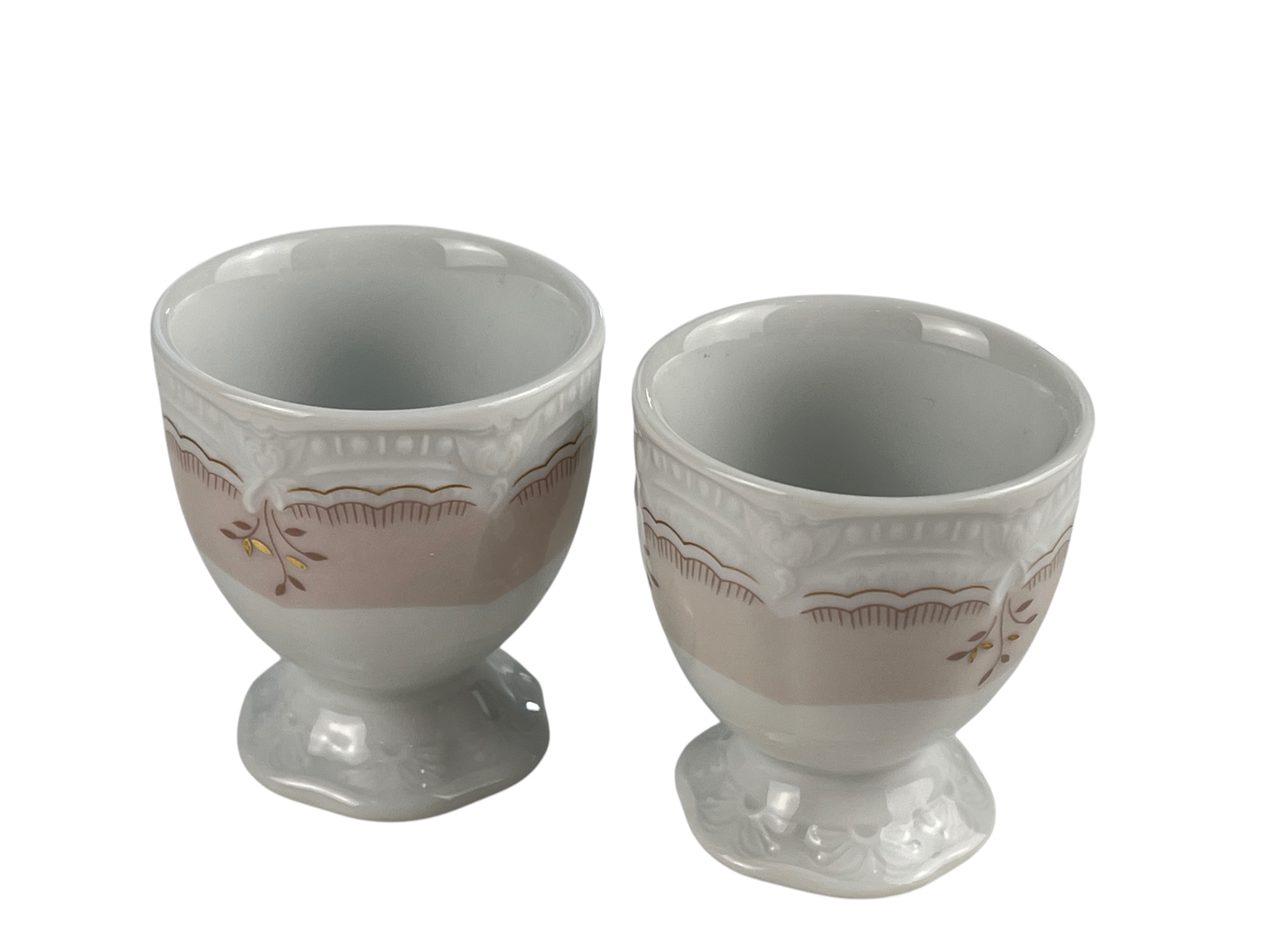  Hutschenreuther 2 Porzellan Eierbecher je 6 cm. Top Zustand.   