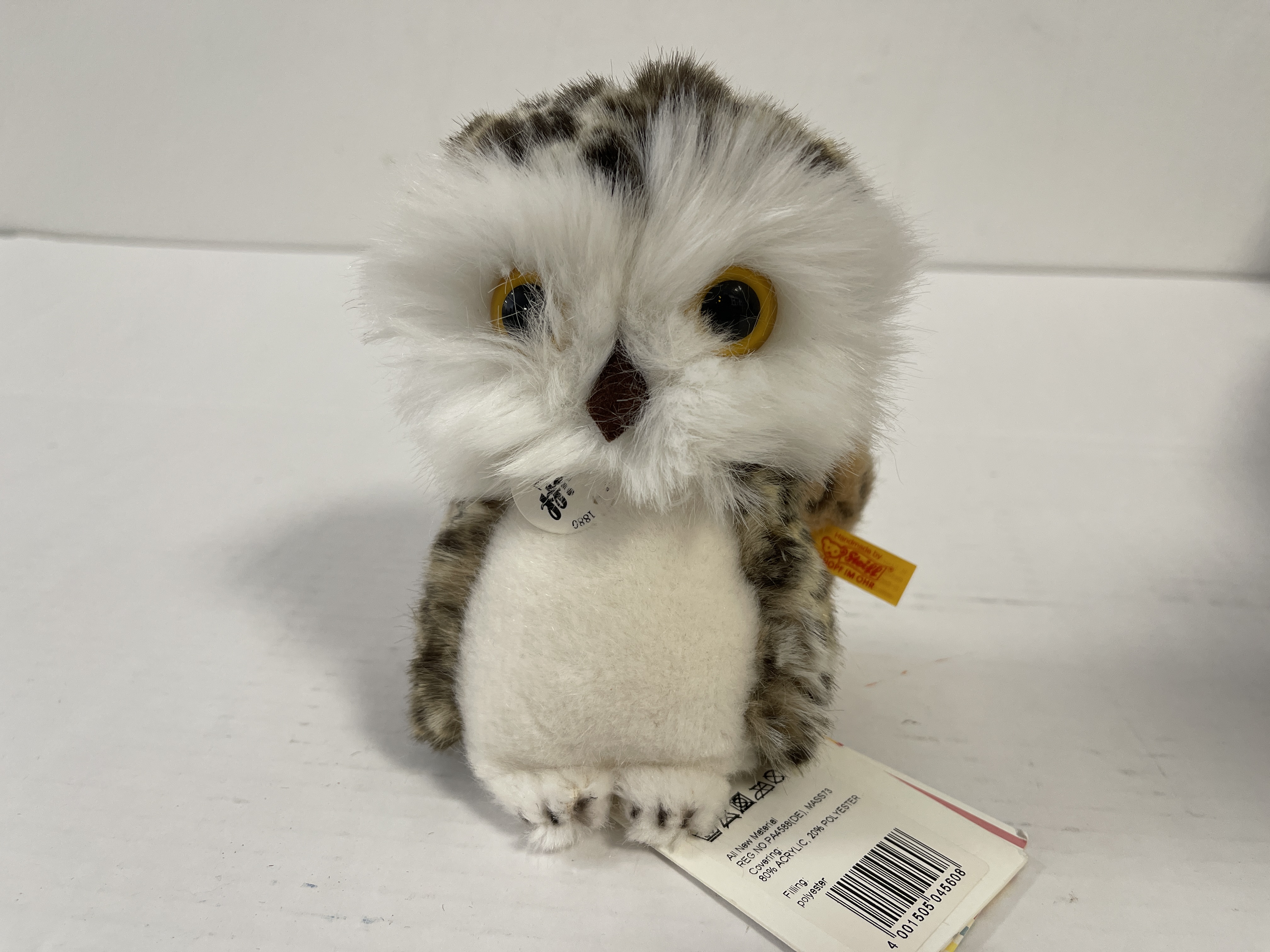 Steiff Tier 045608 - Wittie Eule 12 cm. Top Zustand 