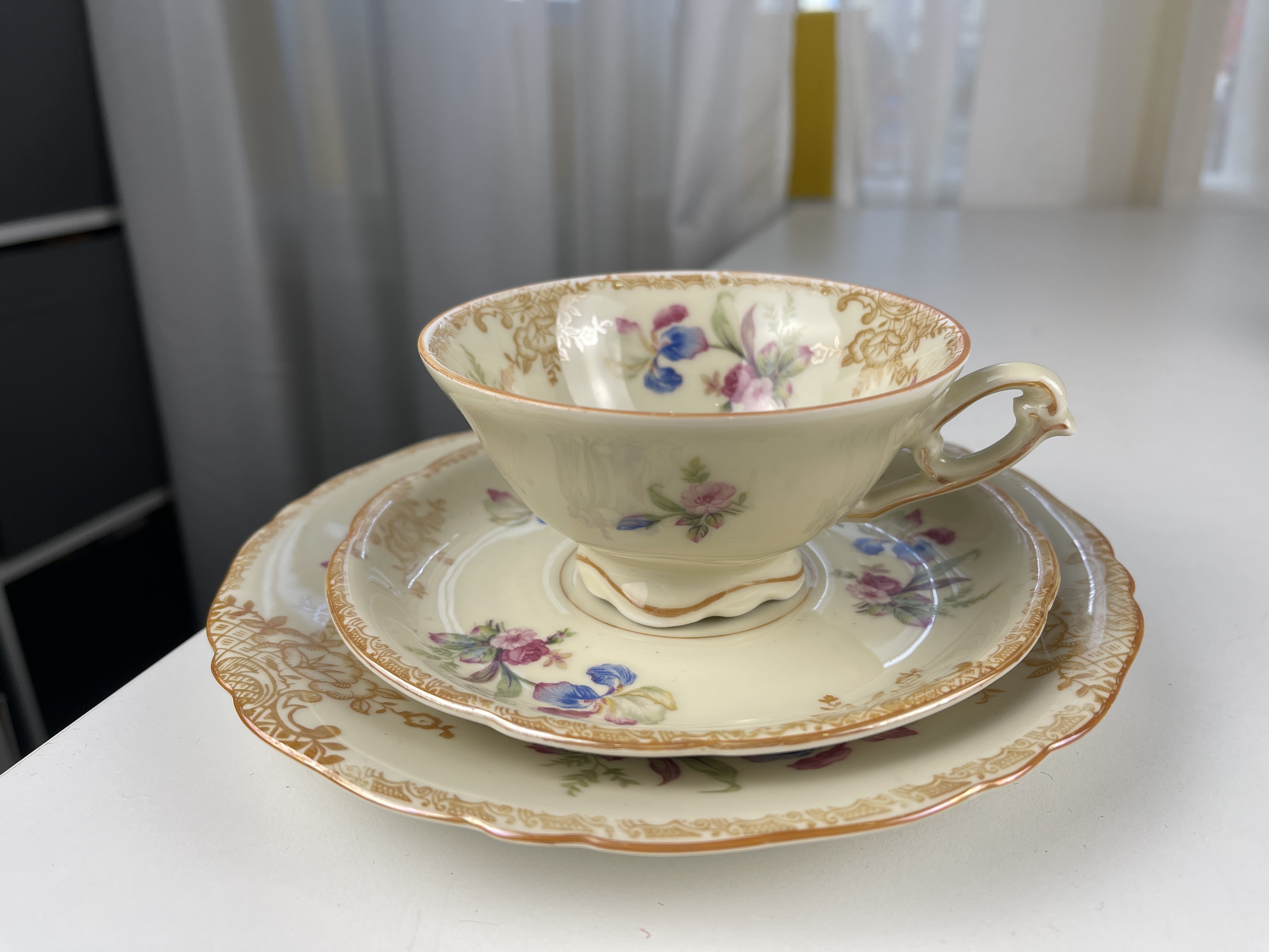 Porzellan Sammler Geschirr / Gedeck Sammlertasse 3 Teilig - Top Zustand.