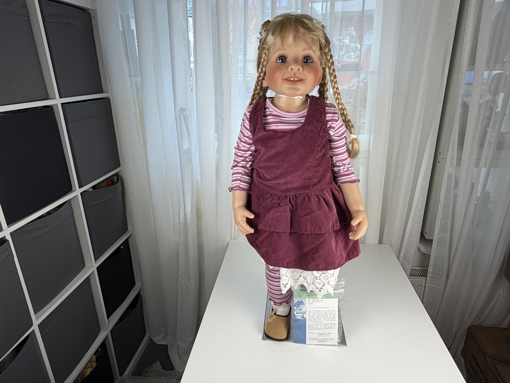 Künstlerpuppe Puppe Monika Peter Leicht Vinyl Puppe 88 cm. Top Zustand  Künstlerpuppe Puppe Monika Peter Leicht Vinyl Puppe 88 cm. Top Zustand