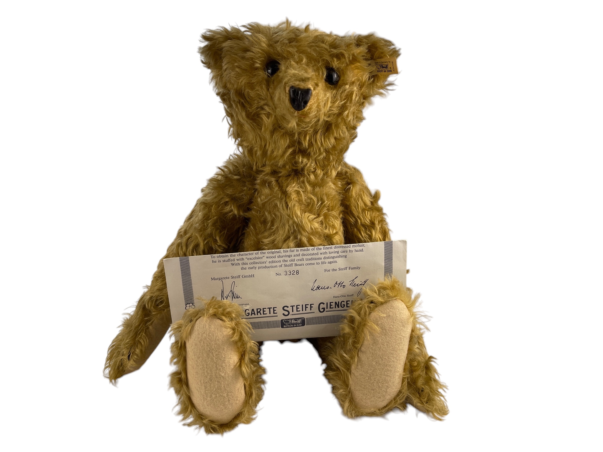 Steiff Tier Teddy Bär 404108 Bärle 1904 Replika 50 cm. Top Zustand  